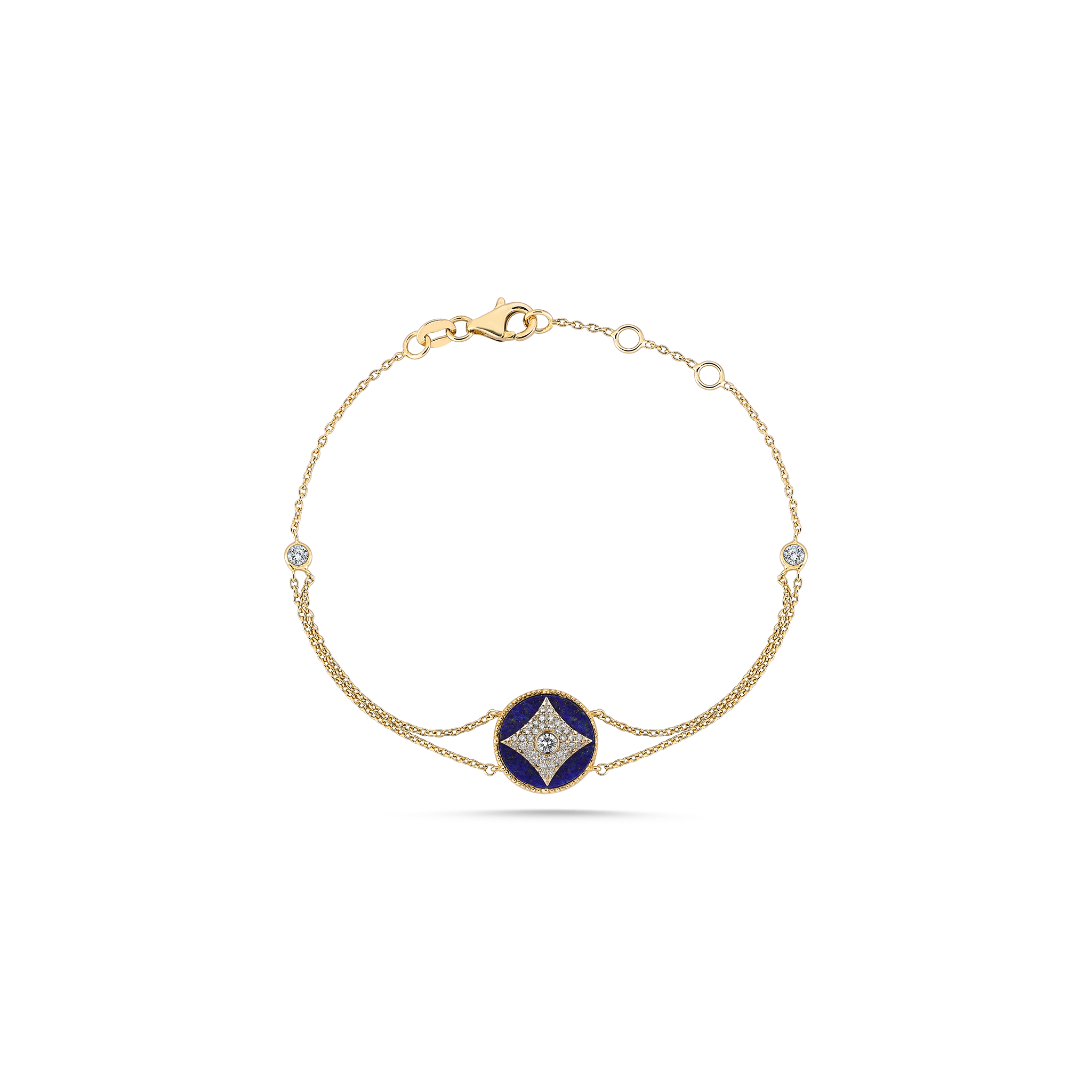 Harmony Lapis Bracelet Yellow Gold