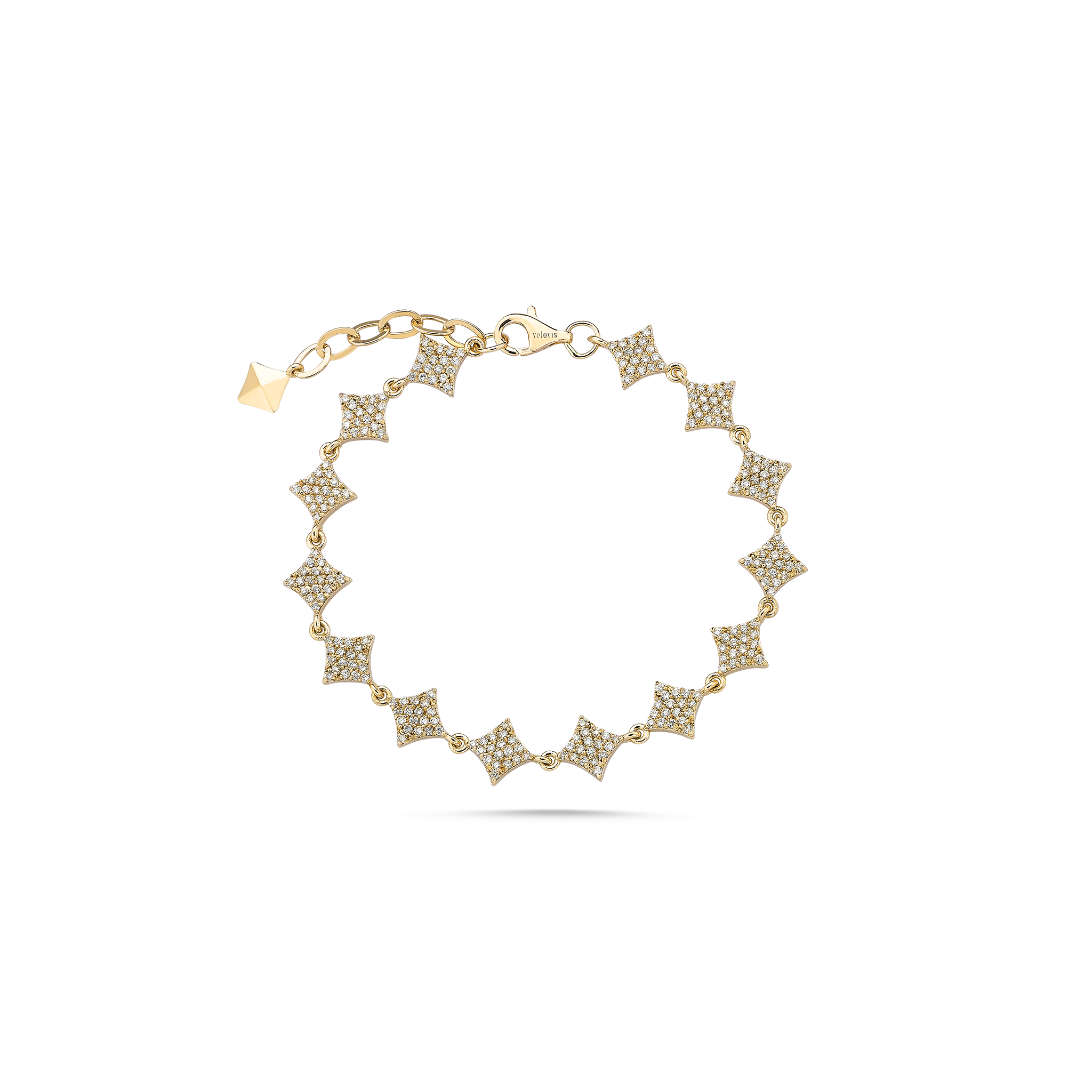 Multi Star Bracelet Yellow Gold