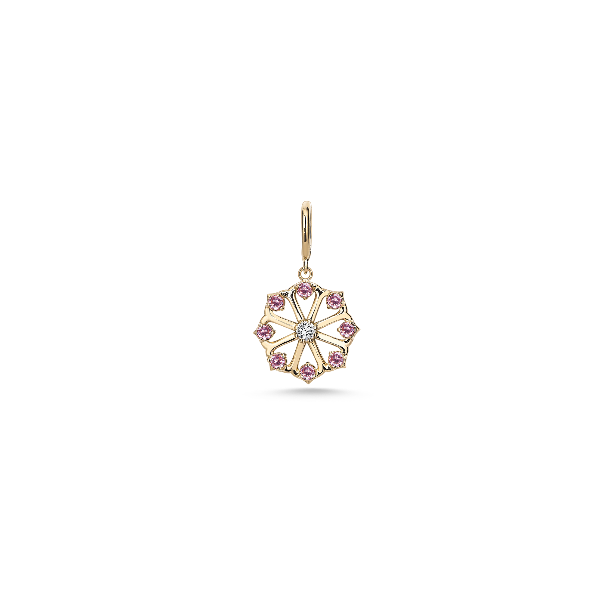 Daisy Charm Yellow Gold