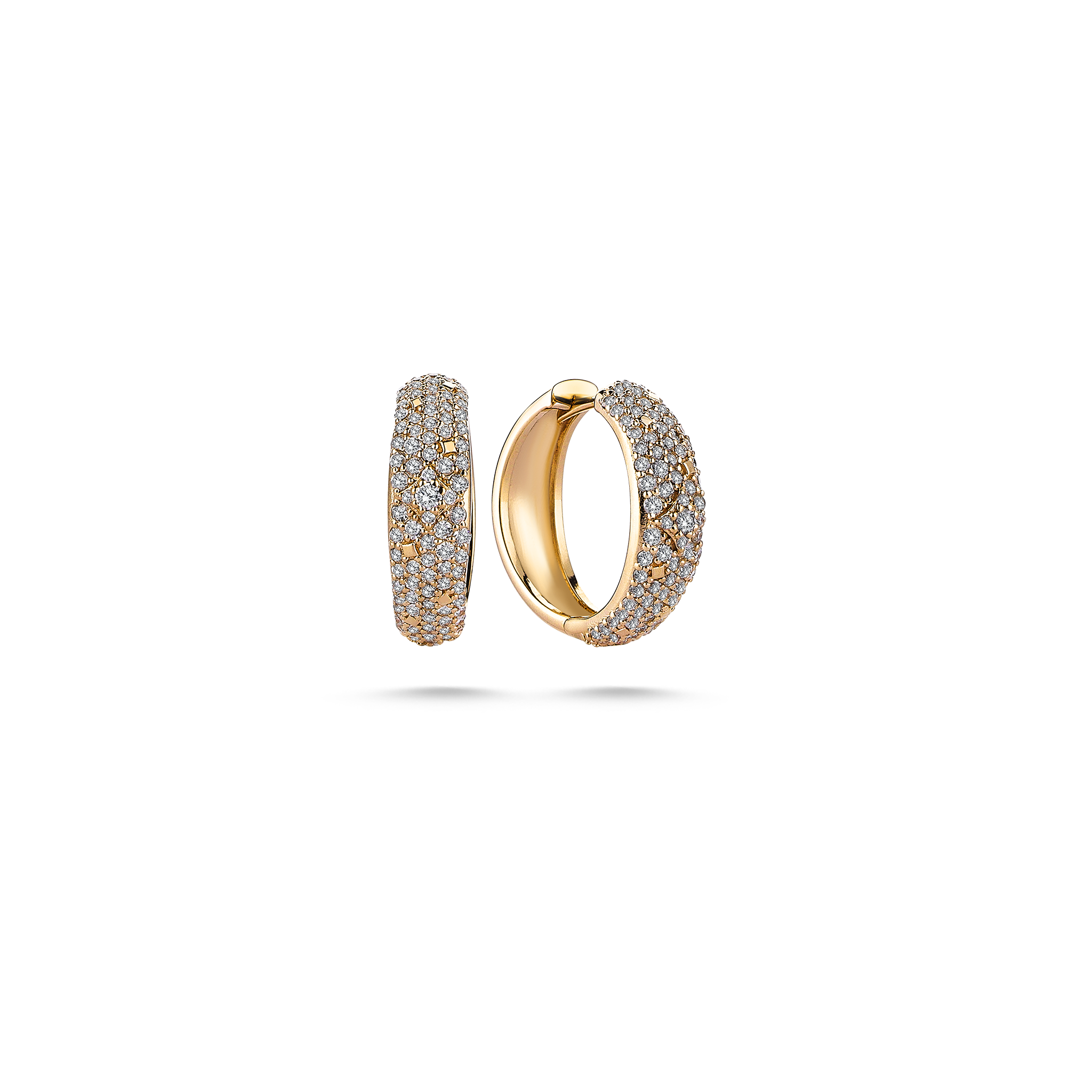 Diamond Eternity Earring Yellow Gold