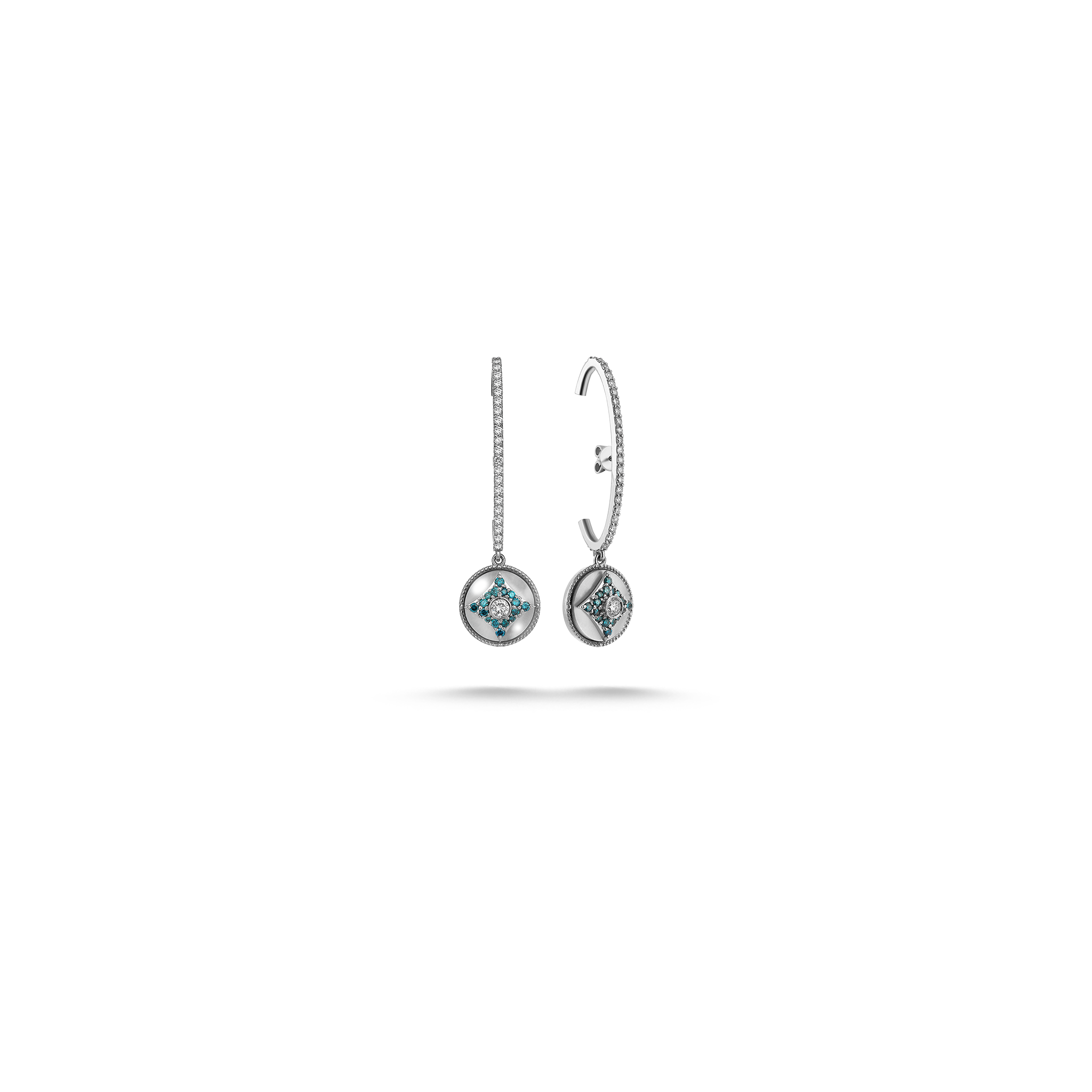 Harmony Mother of Pearl Earring White Gold