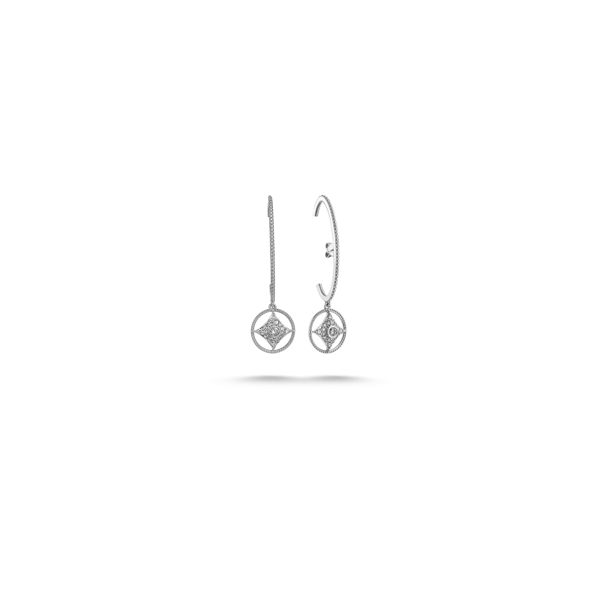 Harmony Star Earring White Gold