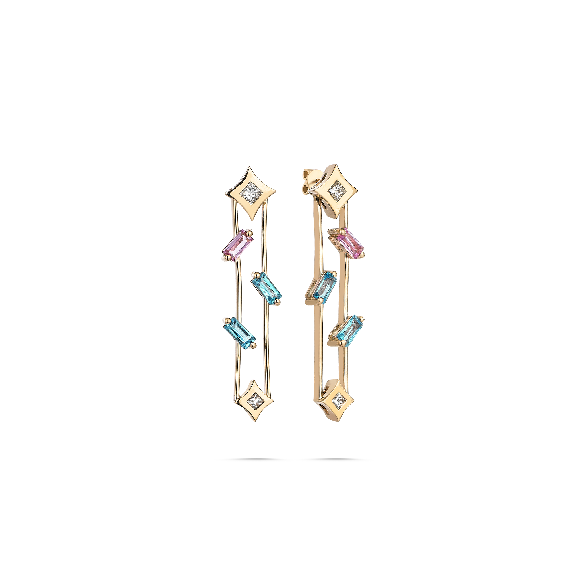 Labyrinth Earring Yellow Gold