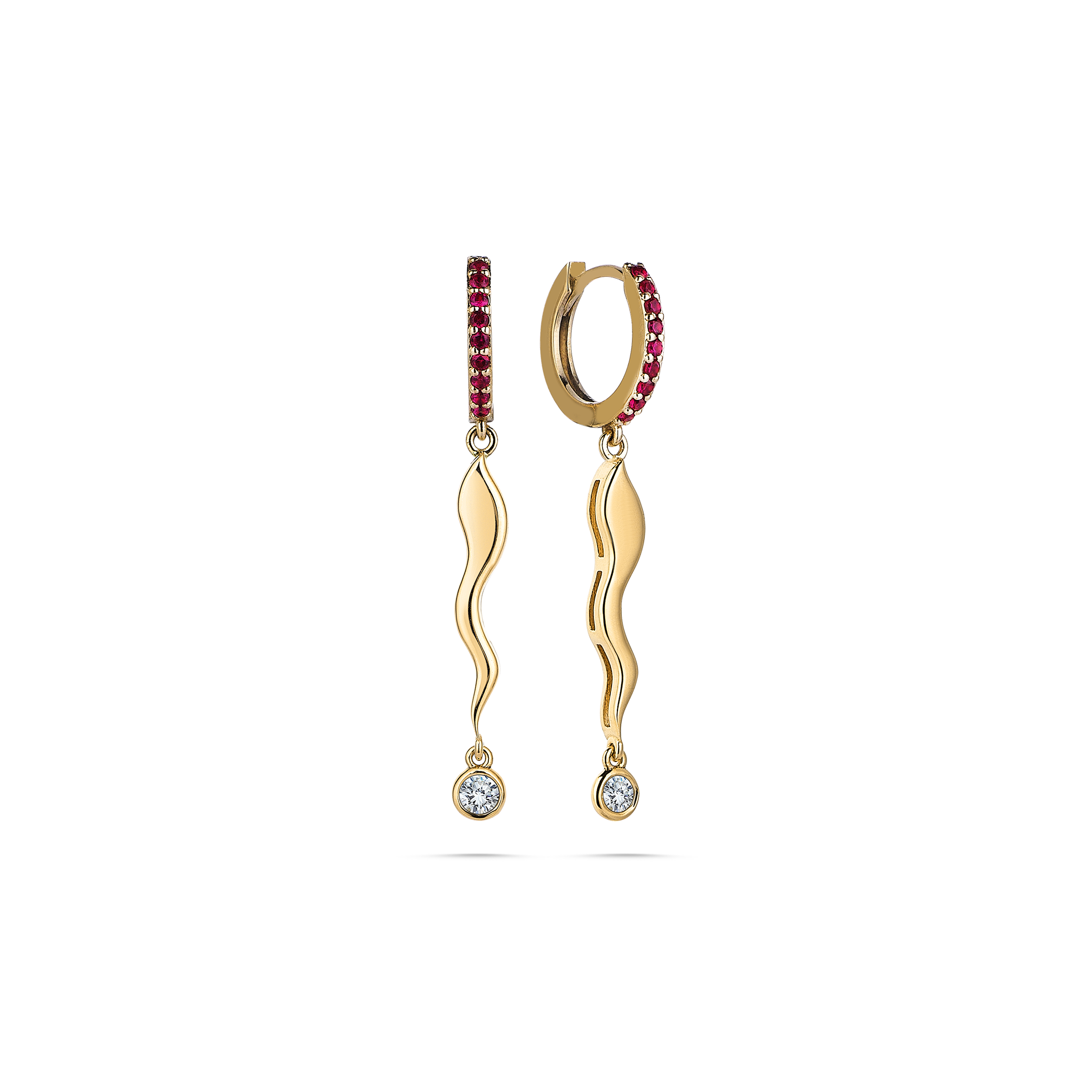 Mist Earring Yellow Gold