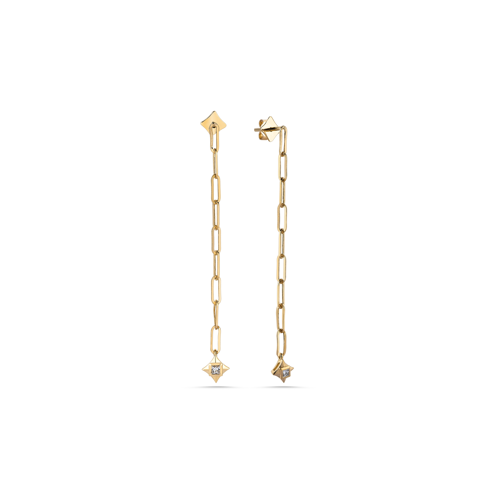 Chain Star Earring Gold