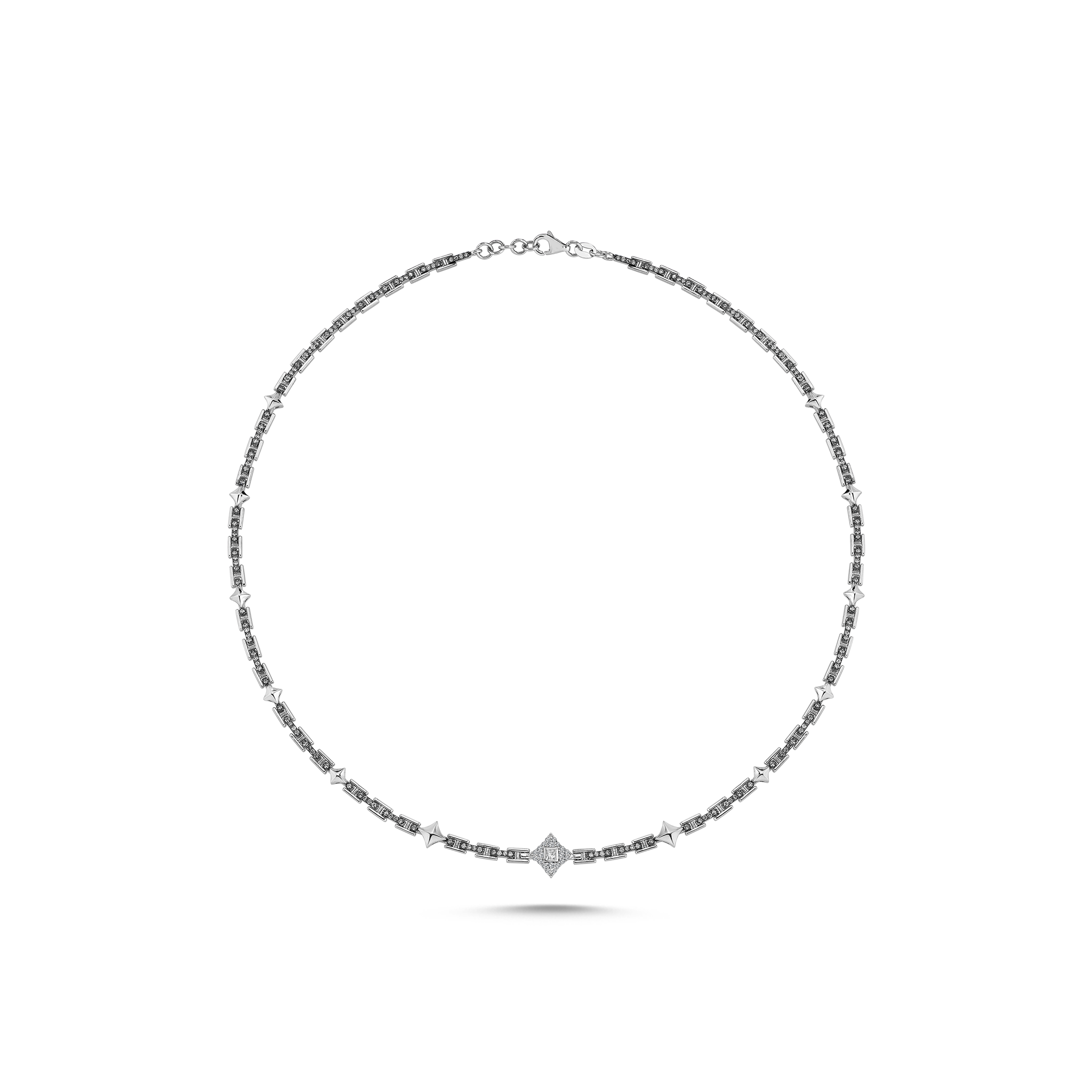 Colette Brown Necklace White Gold