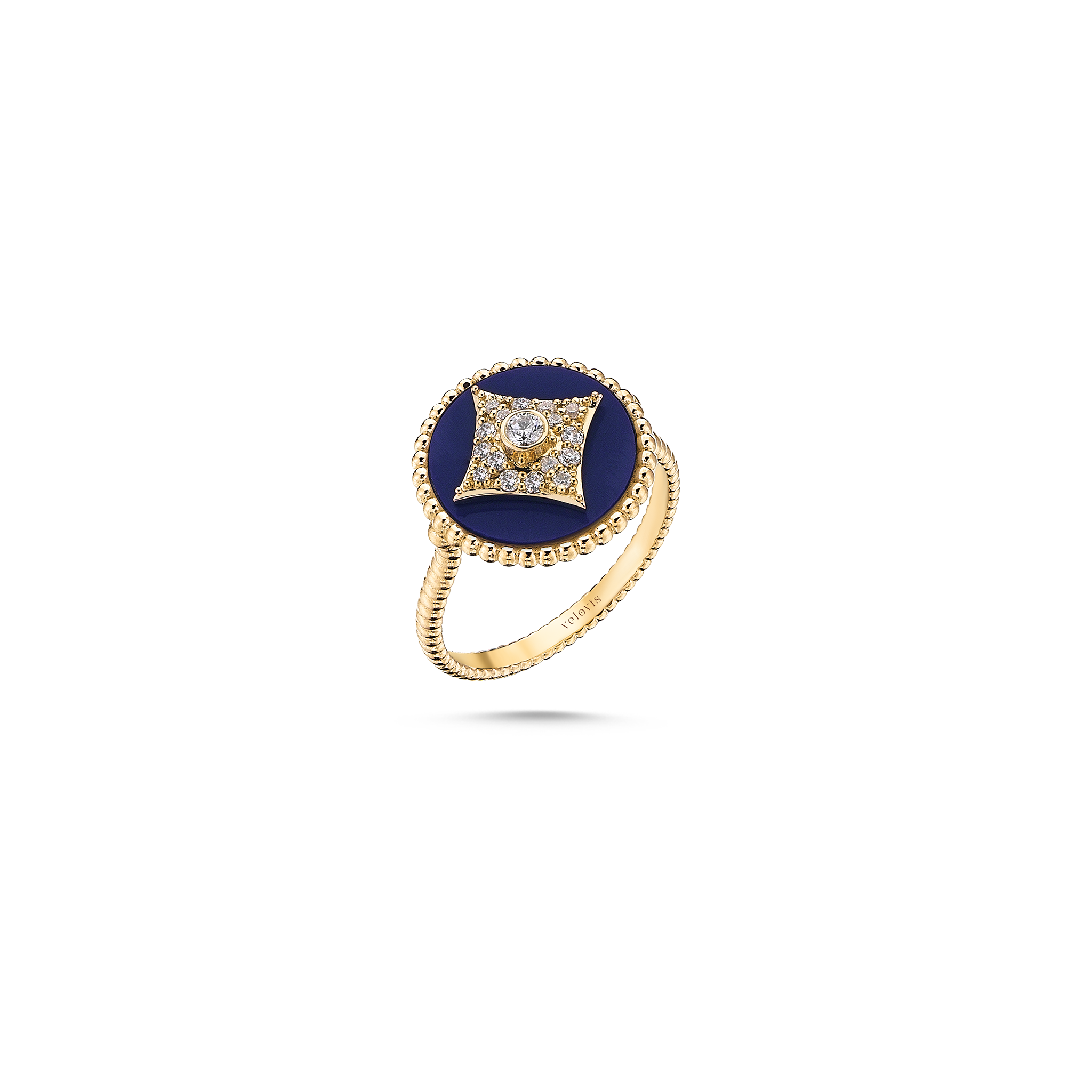 Harmony Lapis Ring Yellow Gold