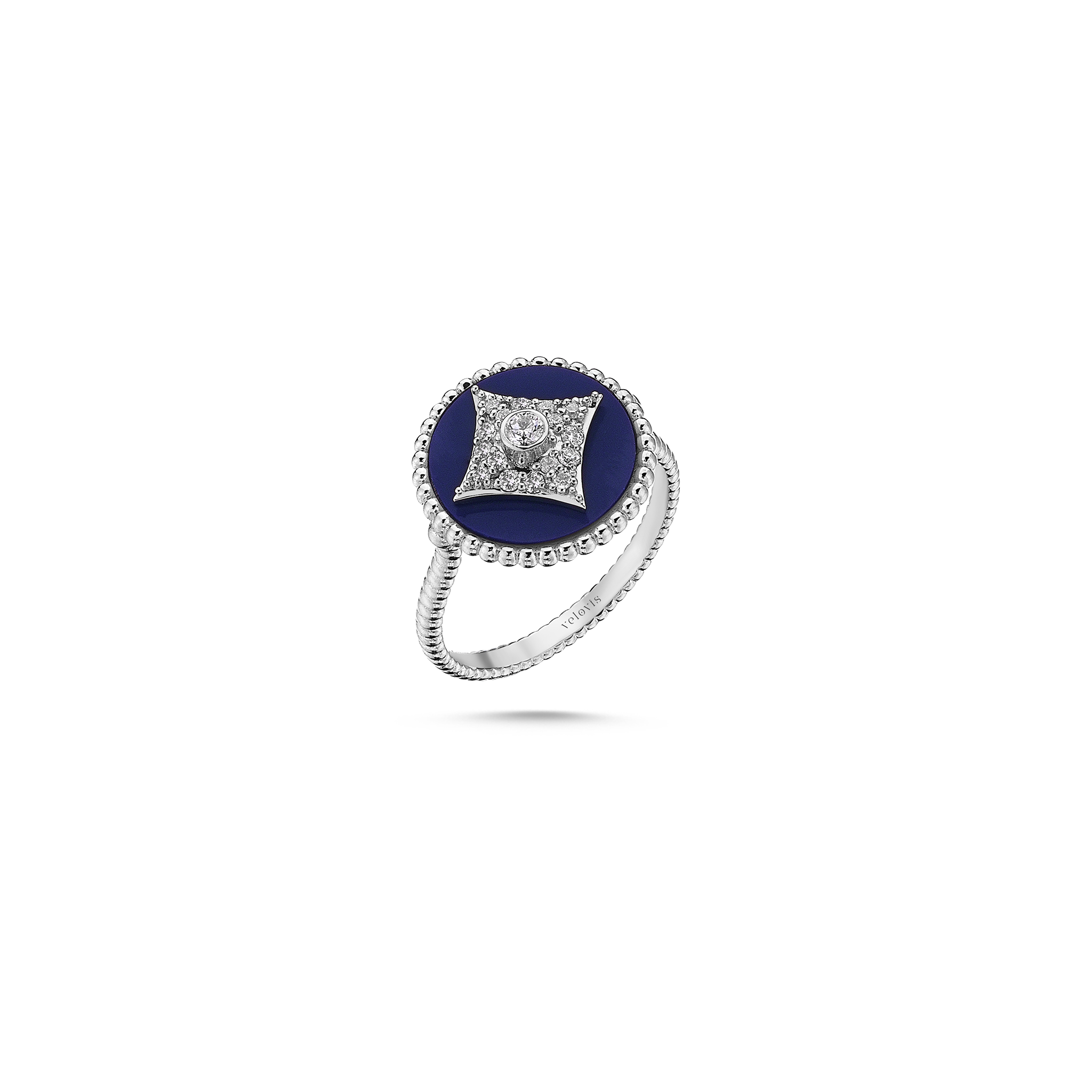 Harmony Lapis Ring White Gold