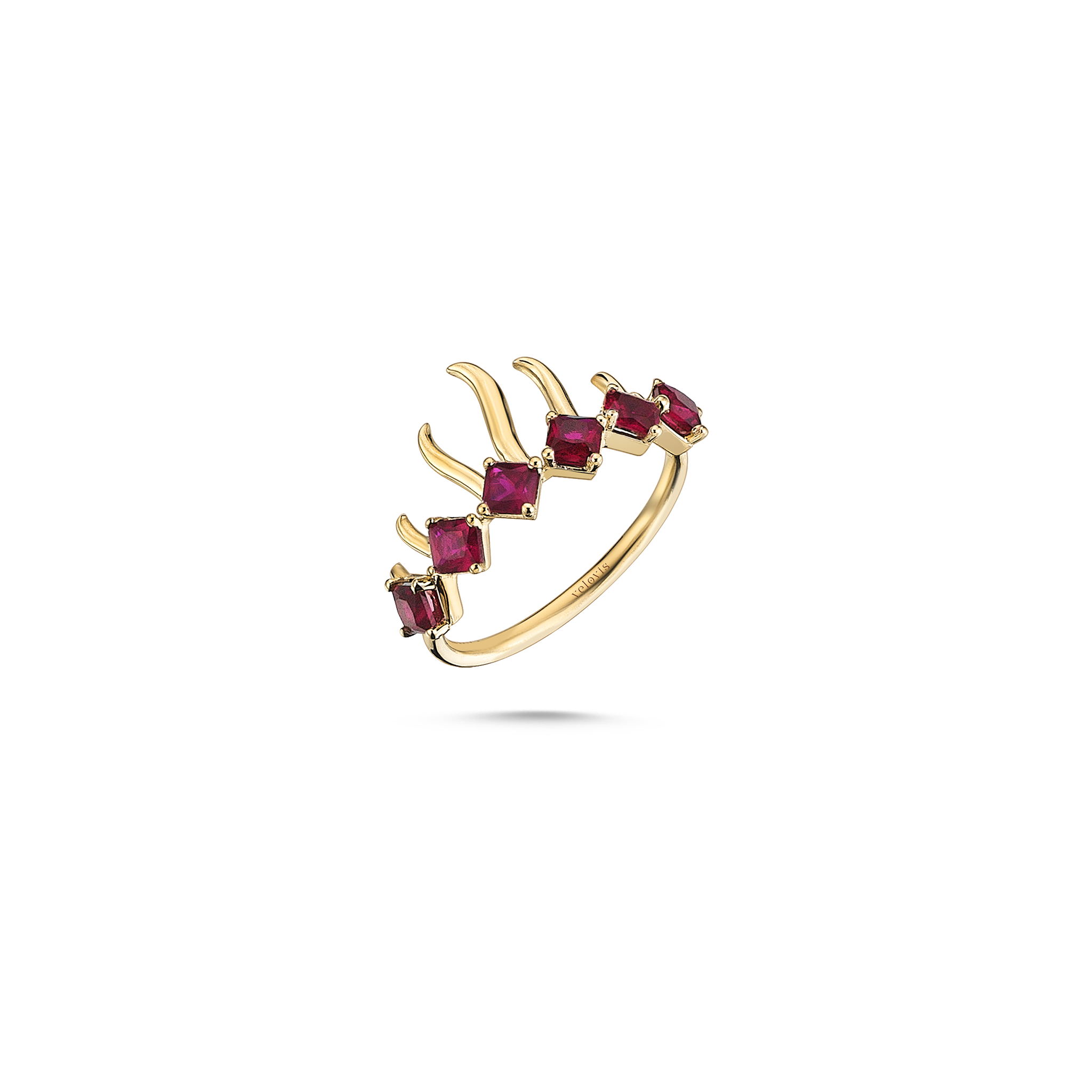 Ruby Twinkle Ring Yellow Gold