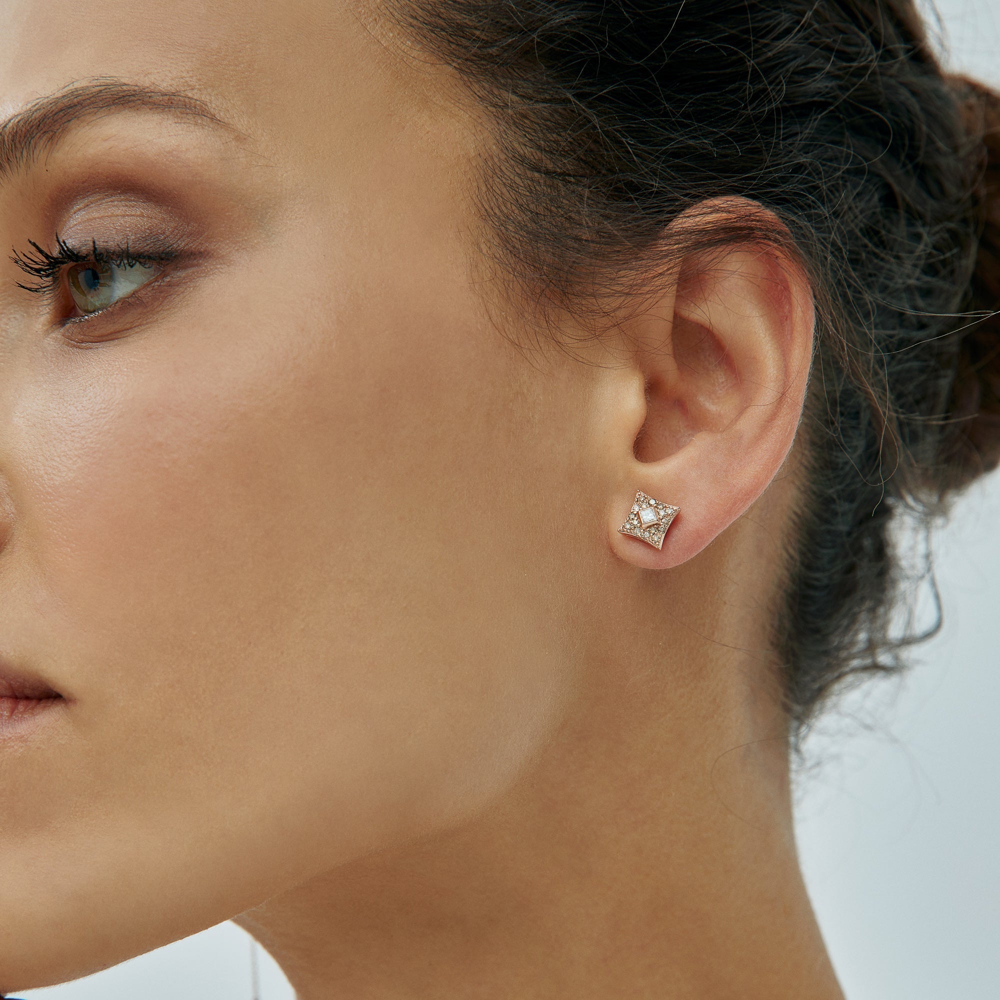 Brown Diamond Star Stud Earring - Velovis & Co.