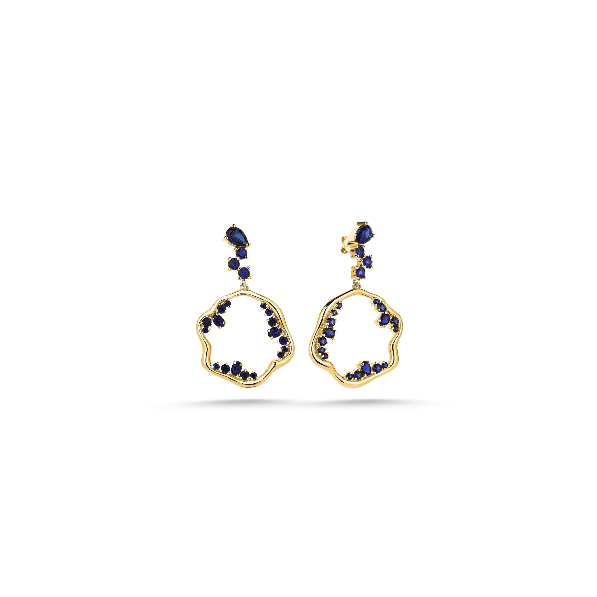 Bubble Bloom Blue Earring - Velovis & Co.