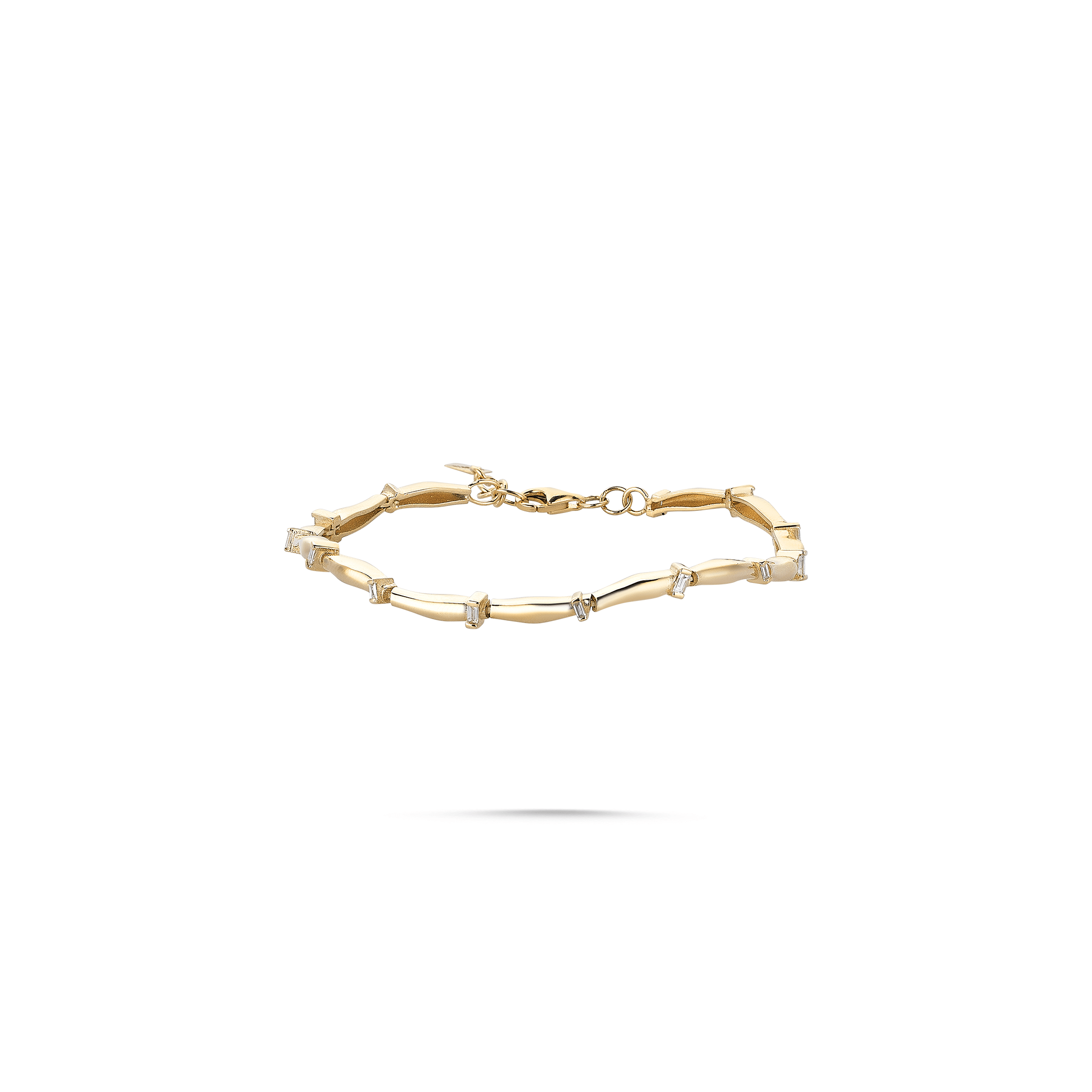 Curved Baguette Bracelet - Velovis & Co.