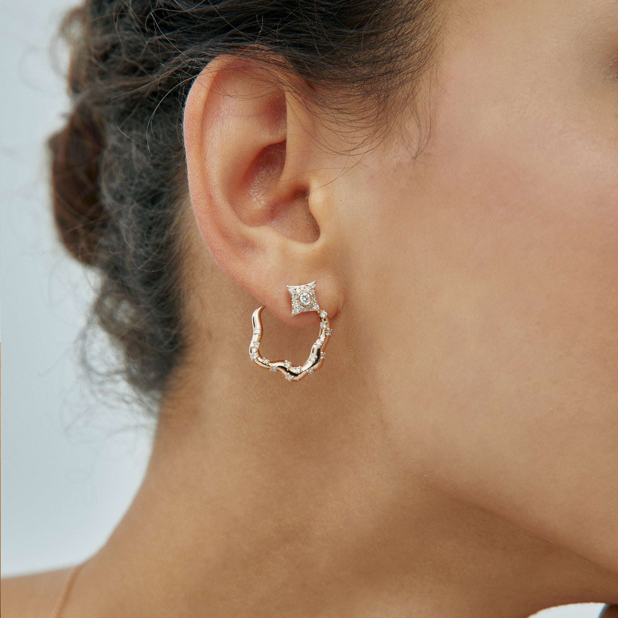 Curved Flame Earrings - Velovis & Co.