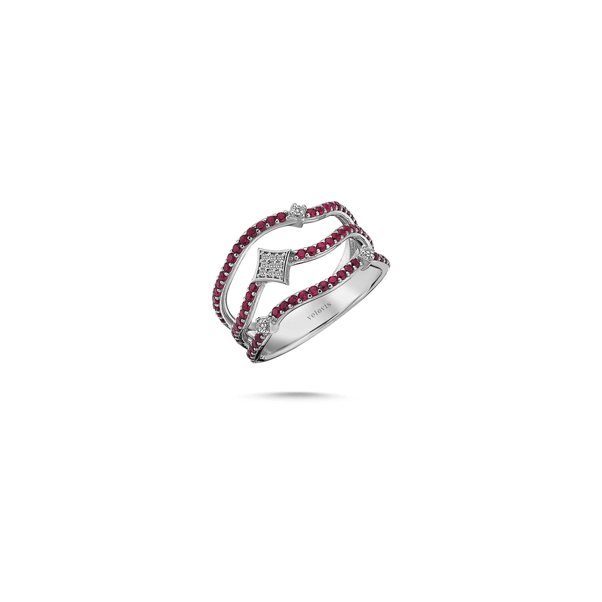 Curved Ruby Ring - Velovis & Co.