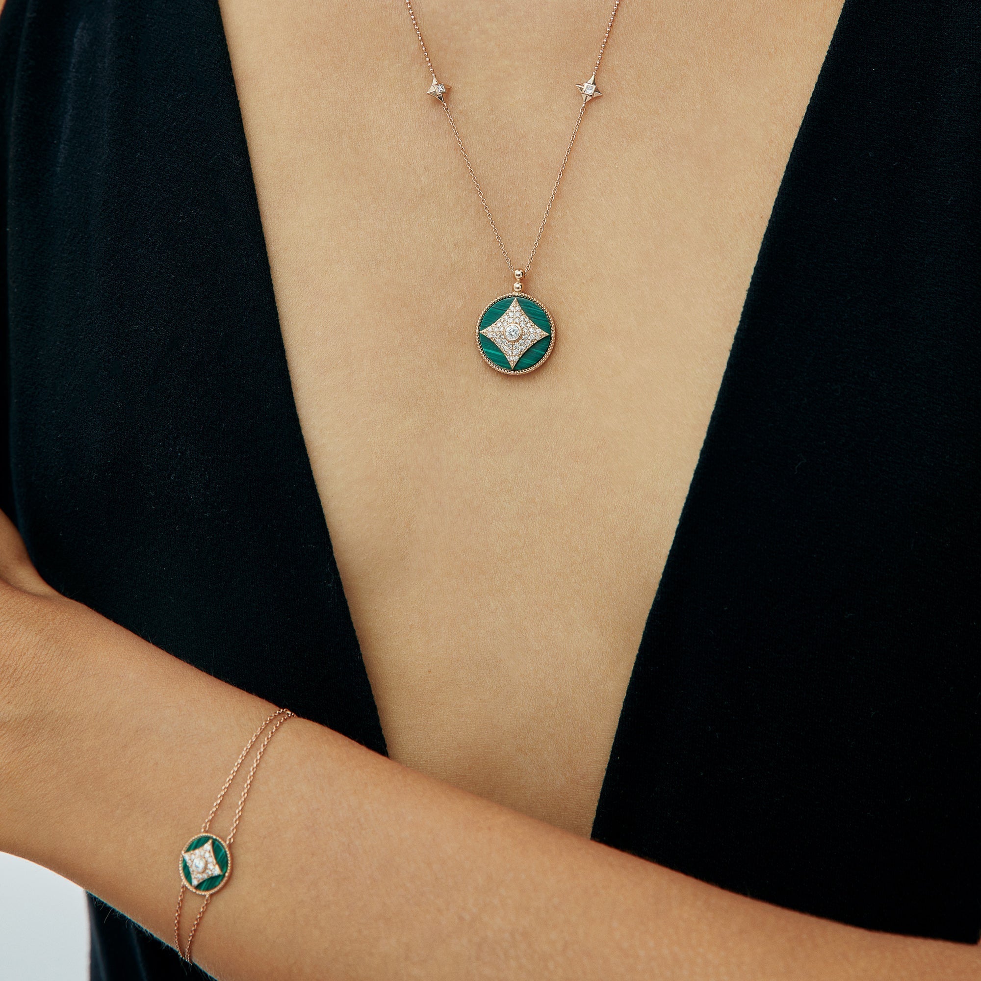 Harmony Malachite Necklace - Velovis & Co.