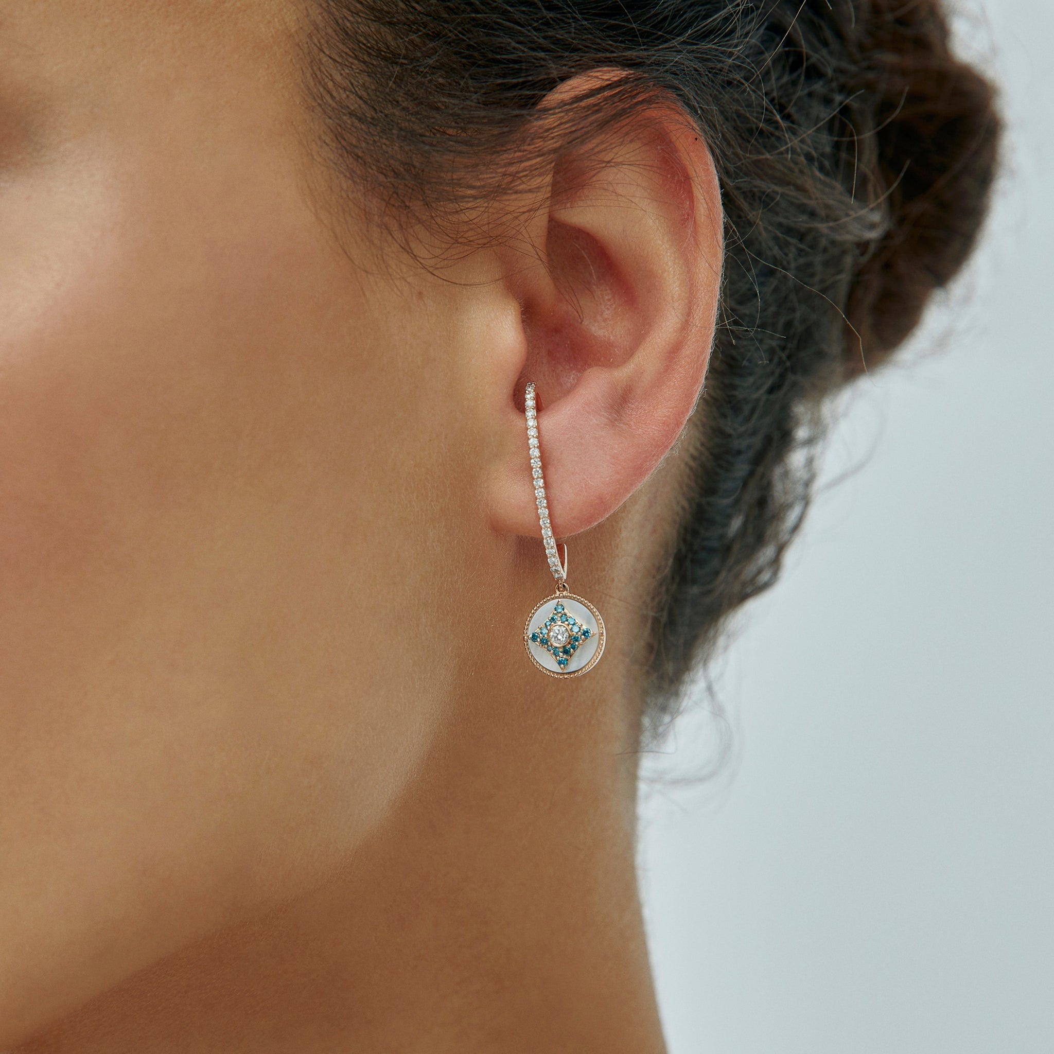 Harmony Mother of Pearl Earring - Velovis & Co.