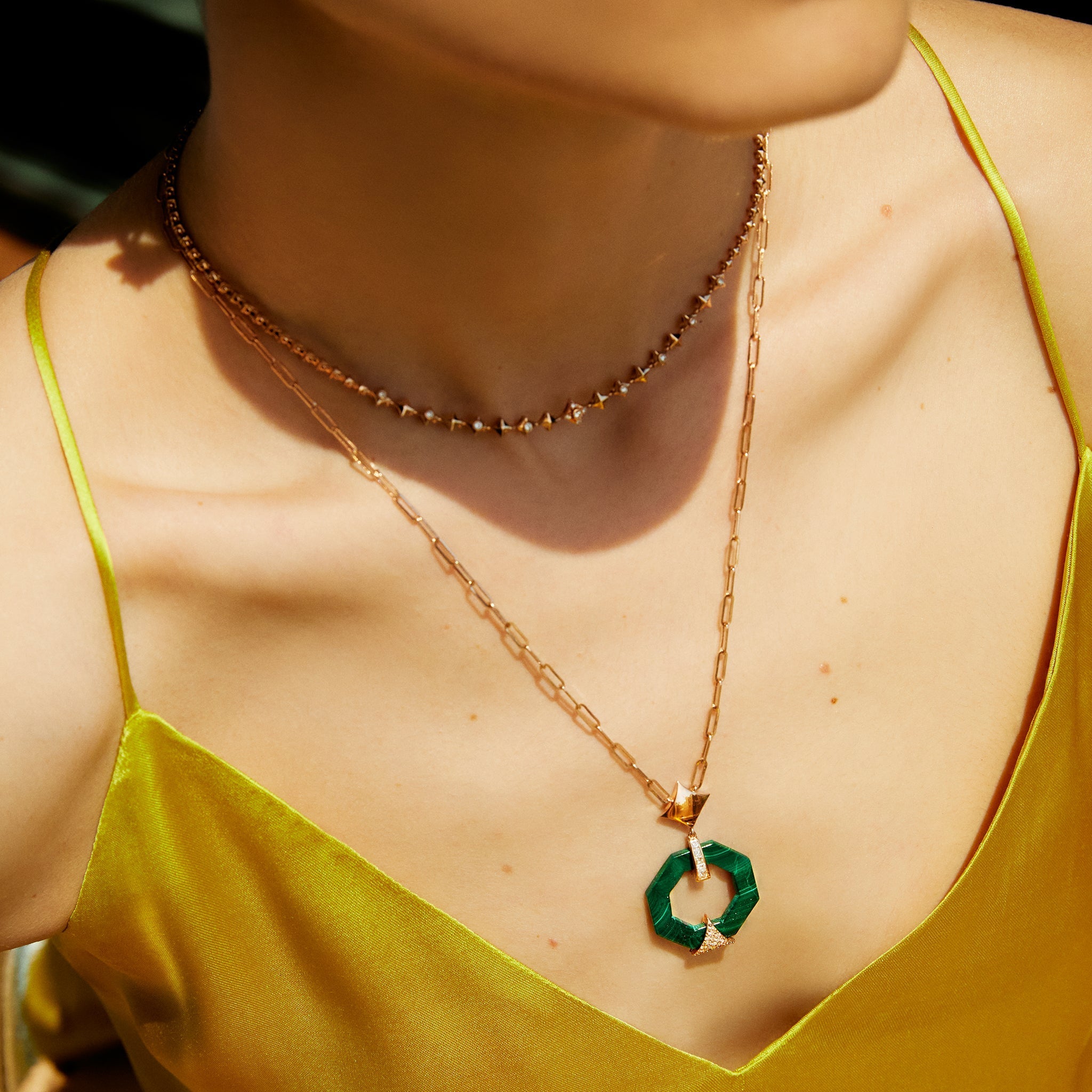 Iconic Malachite Necklace - Velovis & Co.