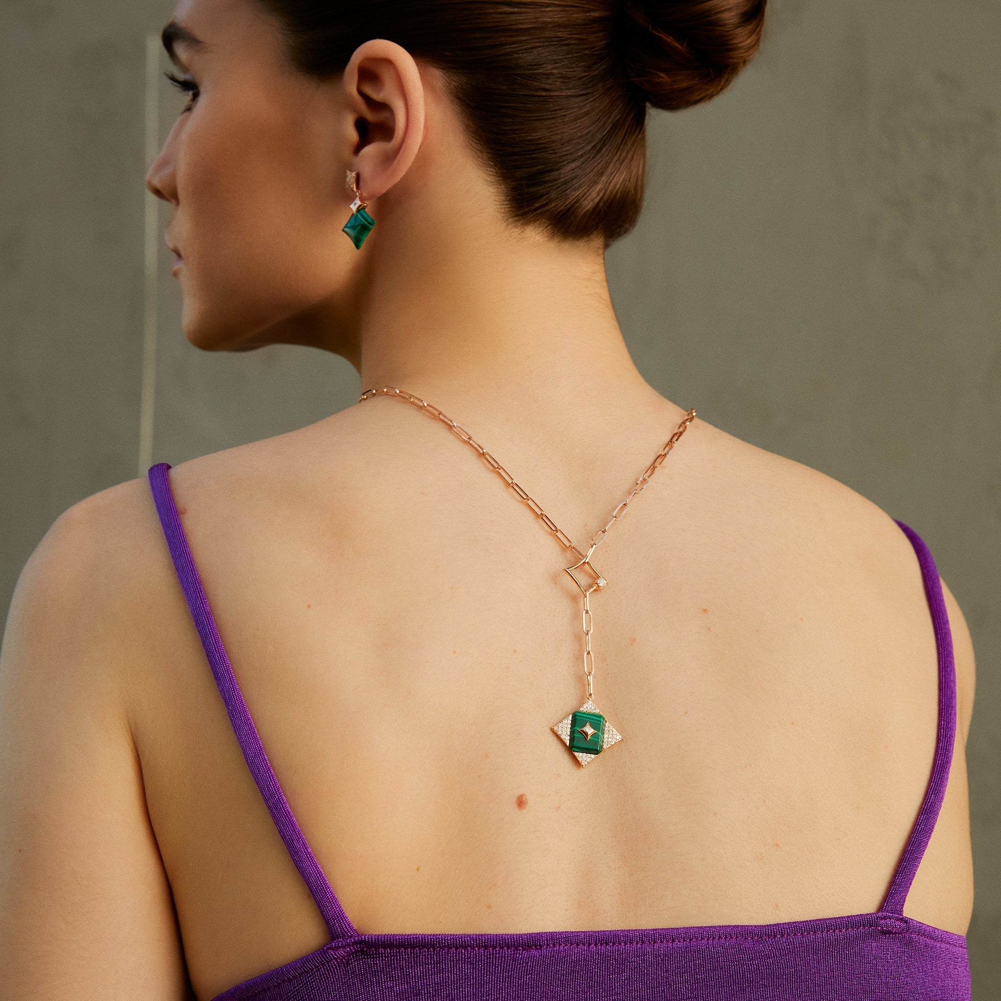 Star Malachite Pendant - Velovis & Co.