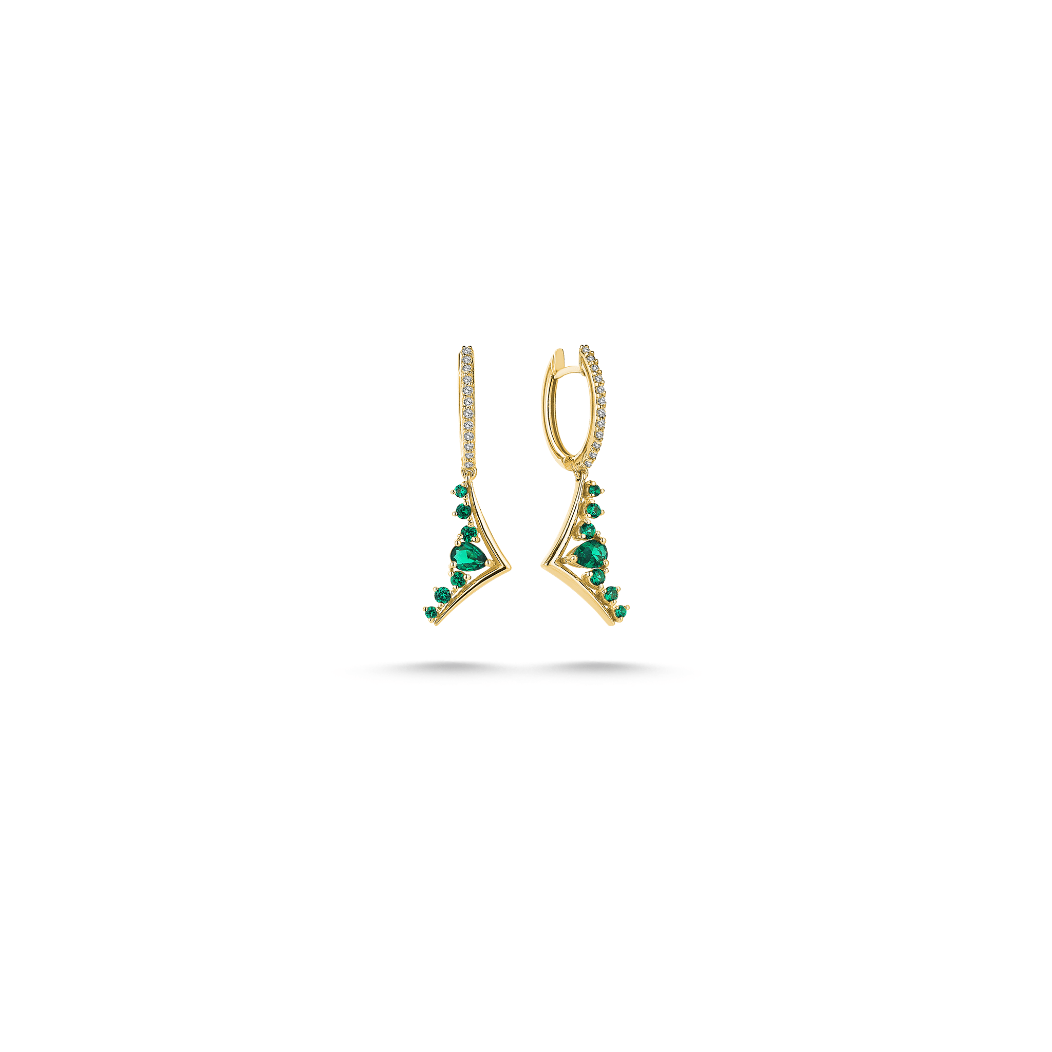 Vega Bloom Green Earring - Velovis & Co.