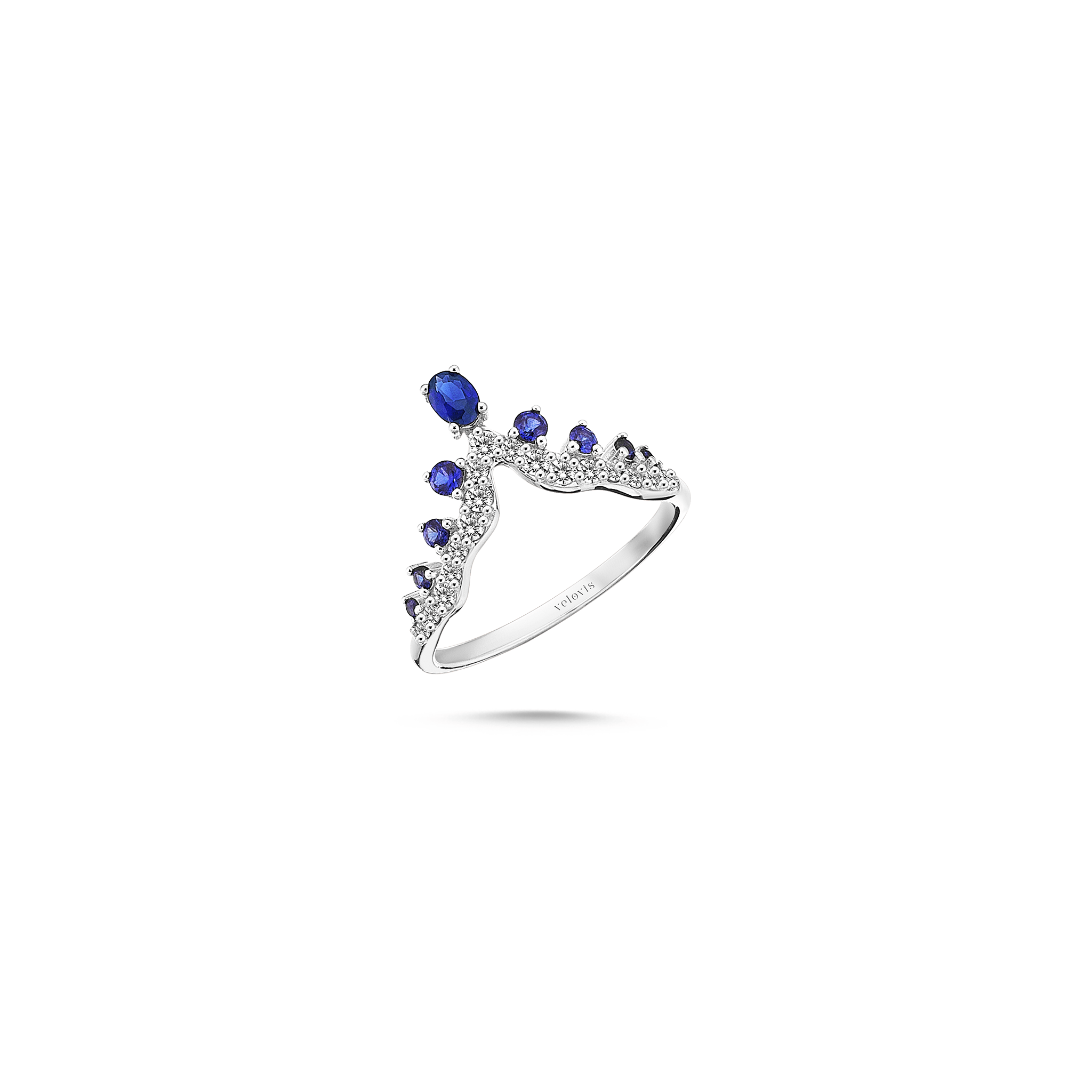 Vega Blue Bloom Ring - Velovis & Co.