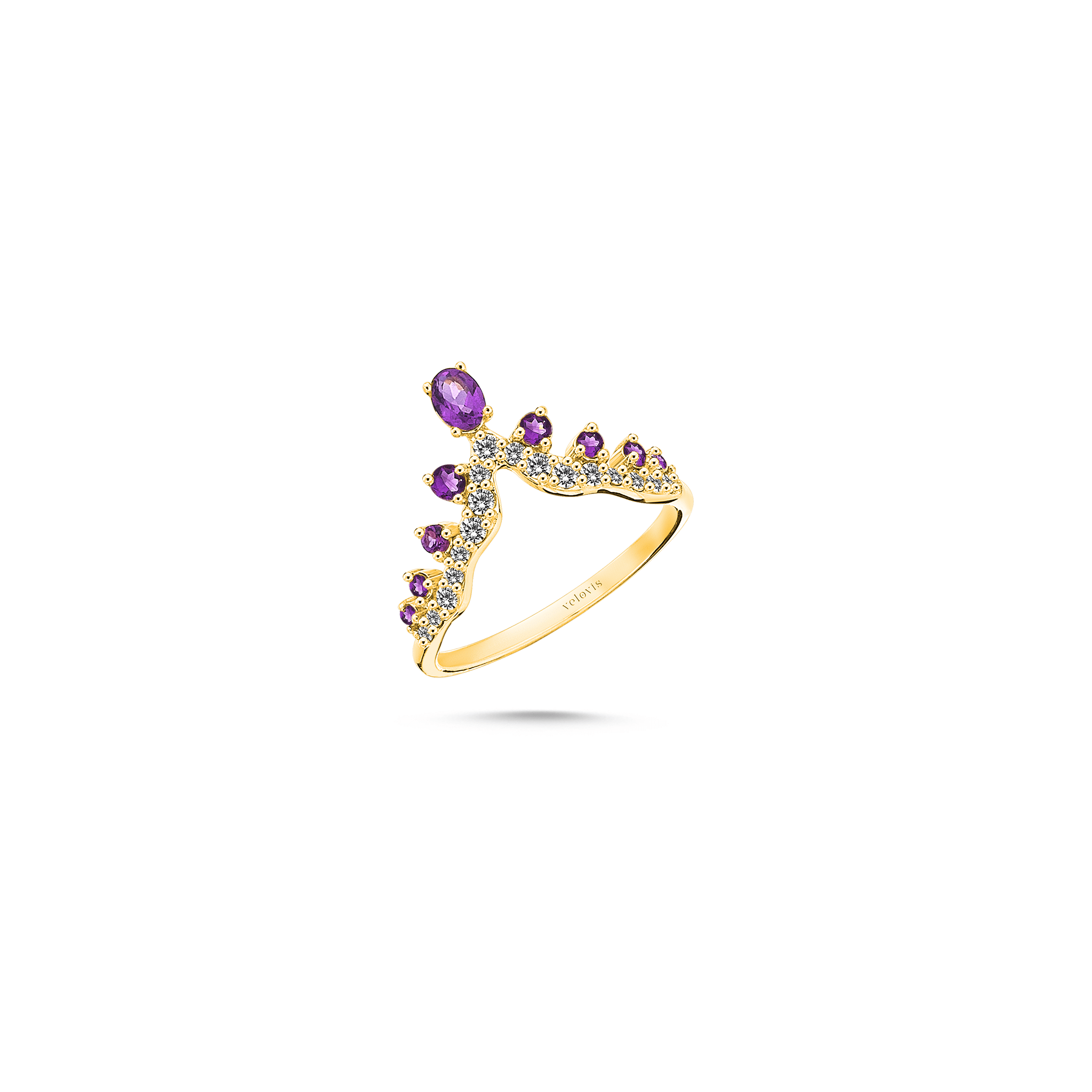 Vega Purple Bloom Ring - Velovis & Co.