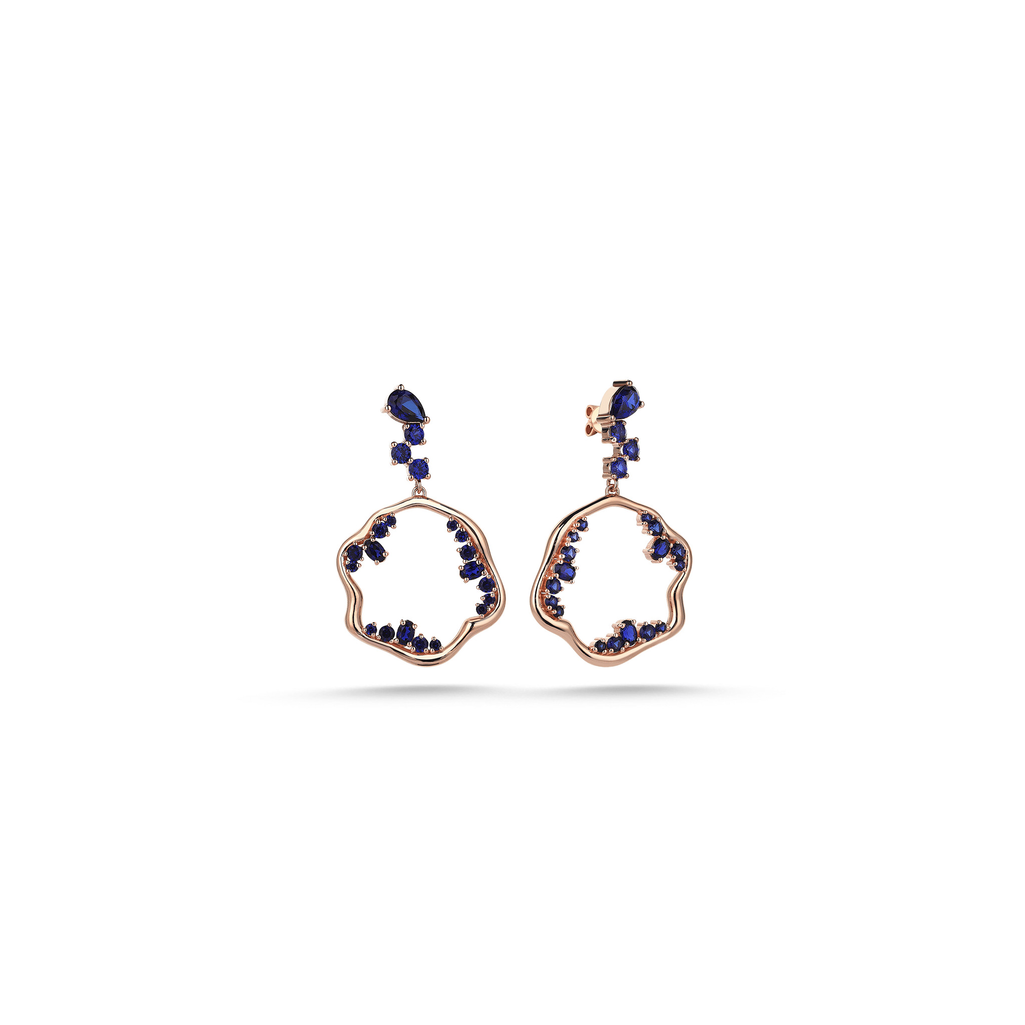 Bubble Bloom Blue Earring - Velovis & Co.