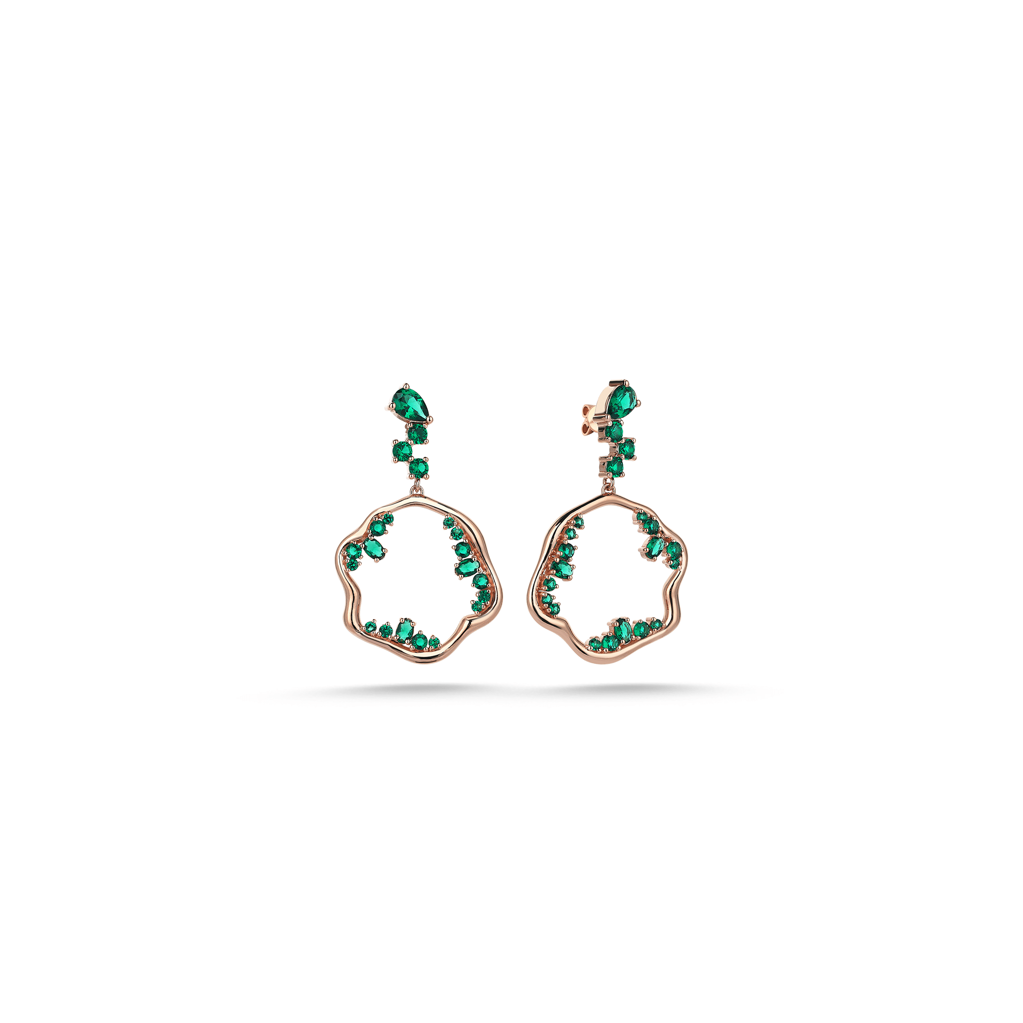 Bubble Bloom Green Earring - Velovis & Co.