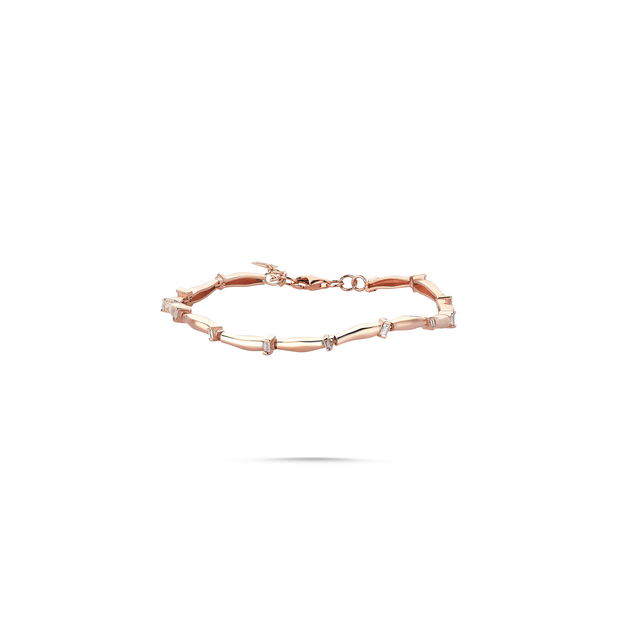 Curved Baguette Bracelet - Velovis & Co.