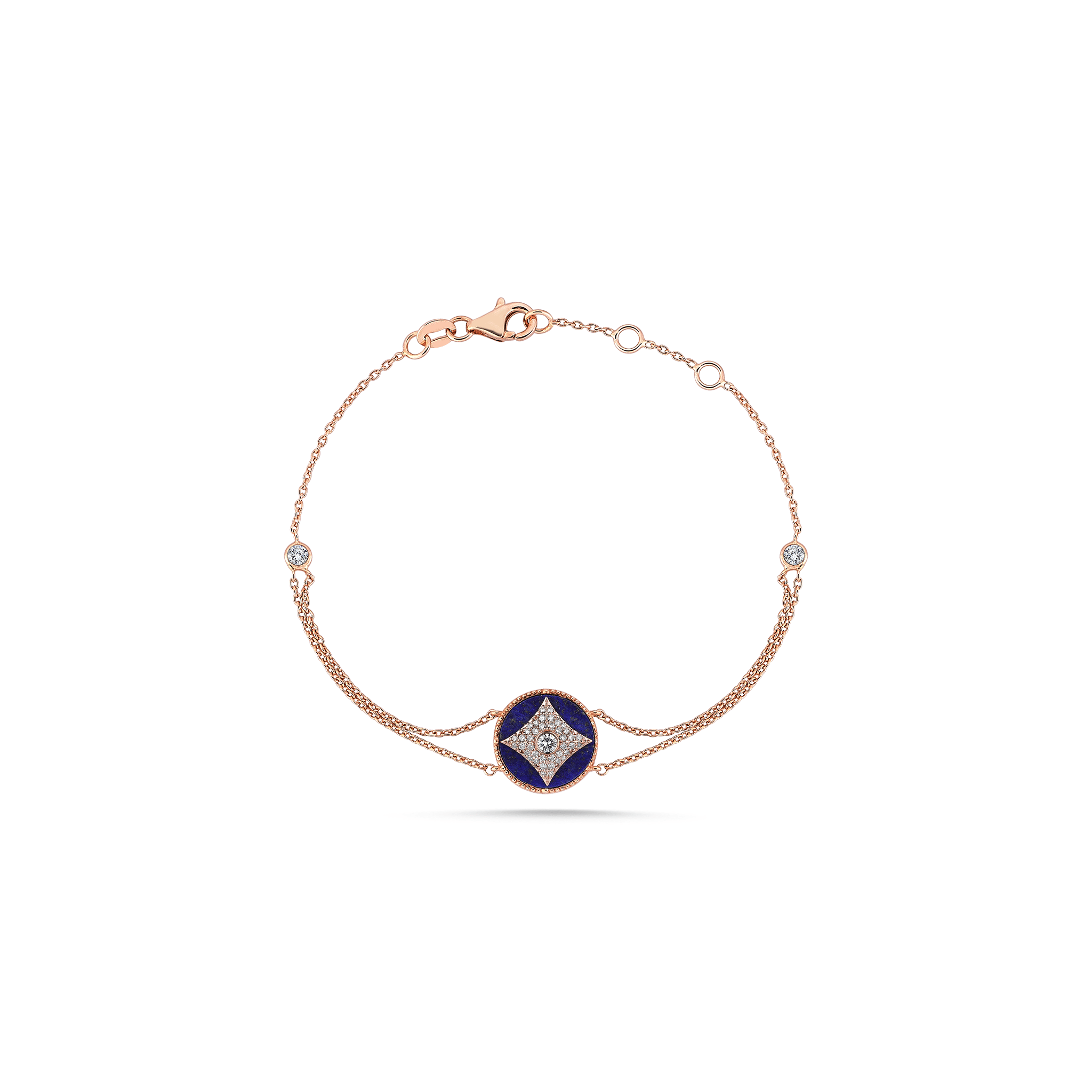 Harmony Lapis Bracelet Rosegold - Velovis & Co.