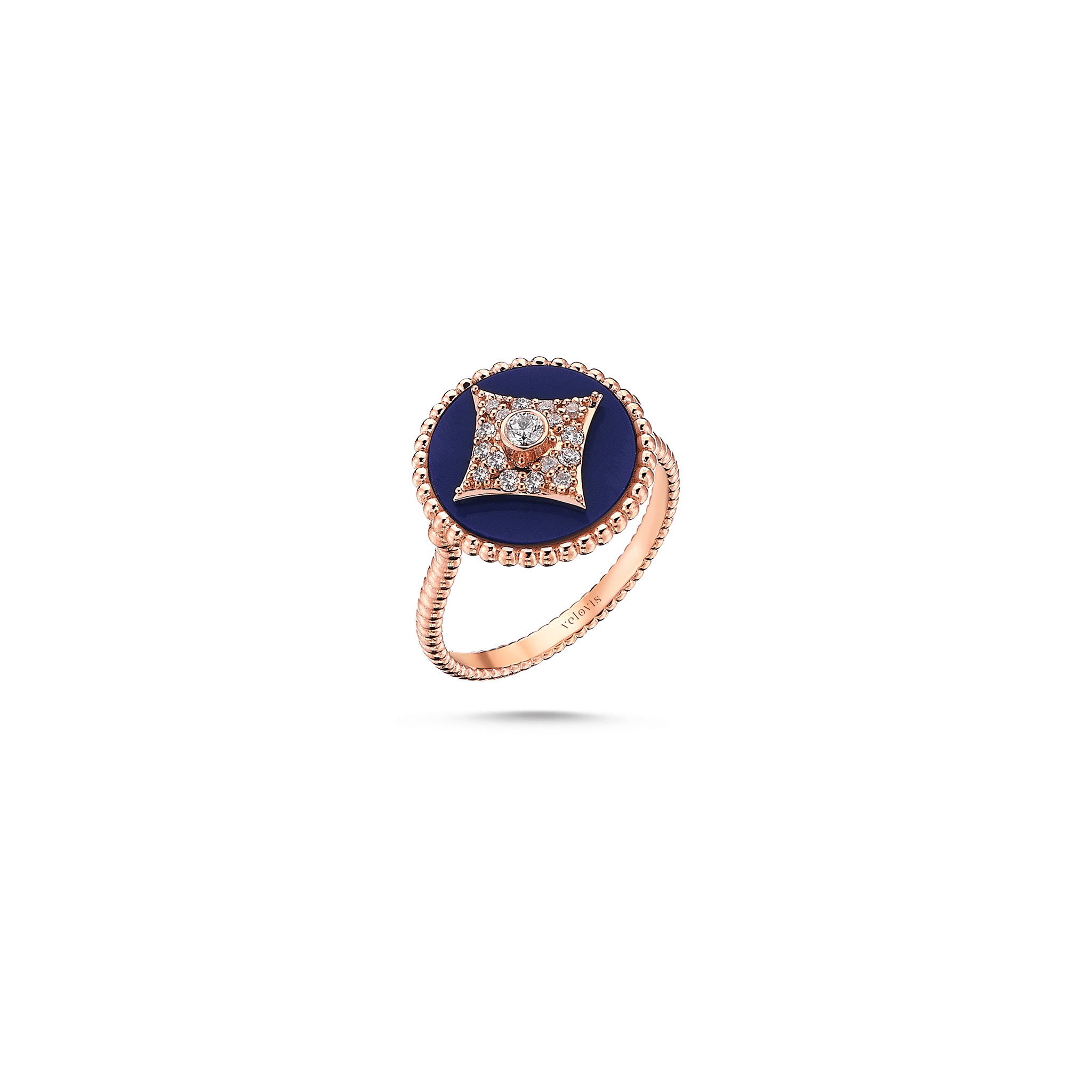 Harmony Lapis Ring Rosegold - Velovis & Co.