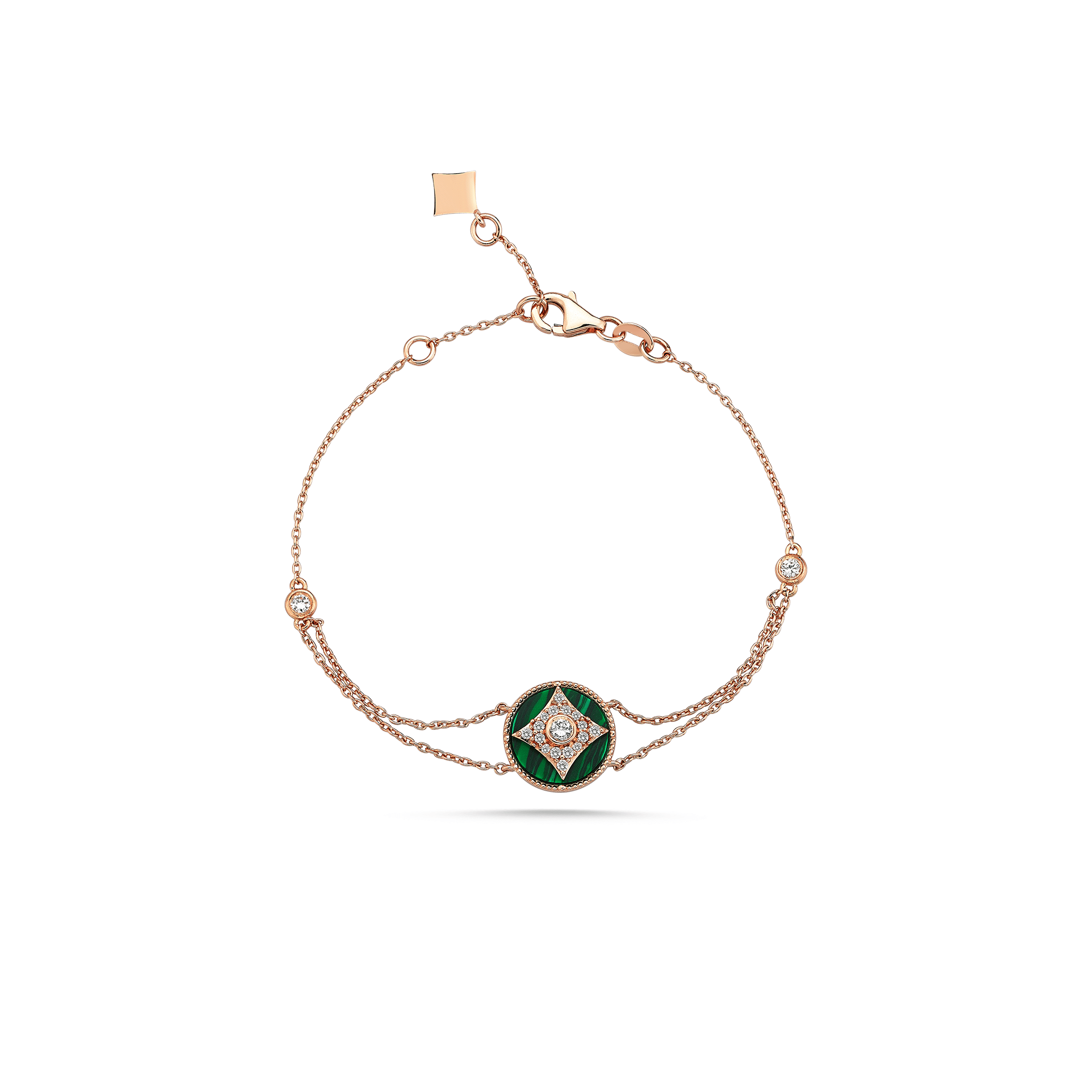 Harmony Malachite Bracelet Rosegold - Velovis & Co.