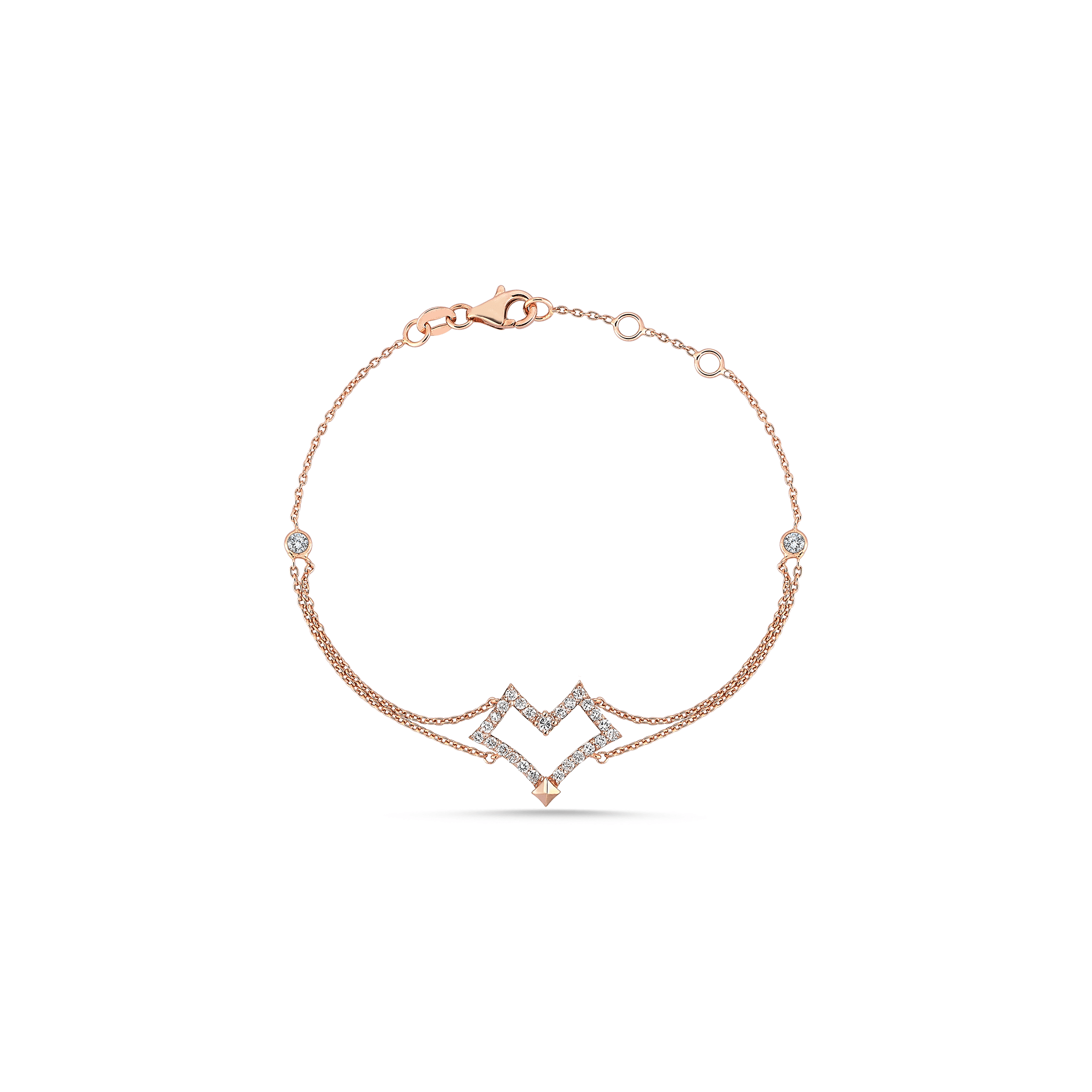 Heart Bracelet Rosegold - Velovis & Co.