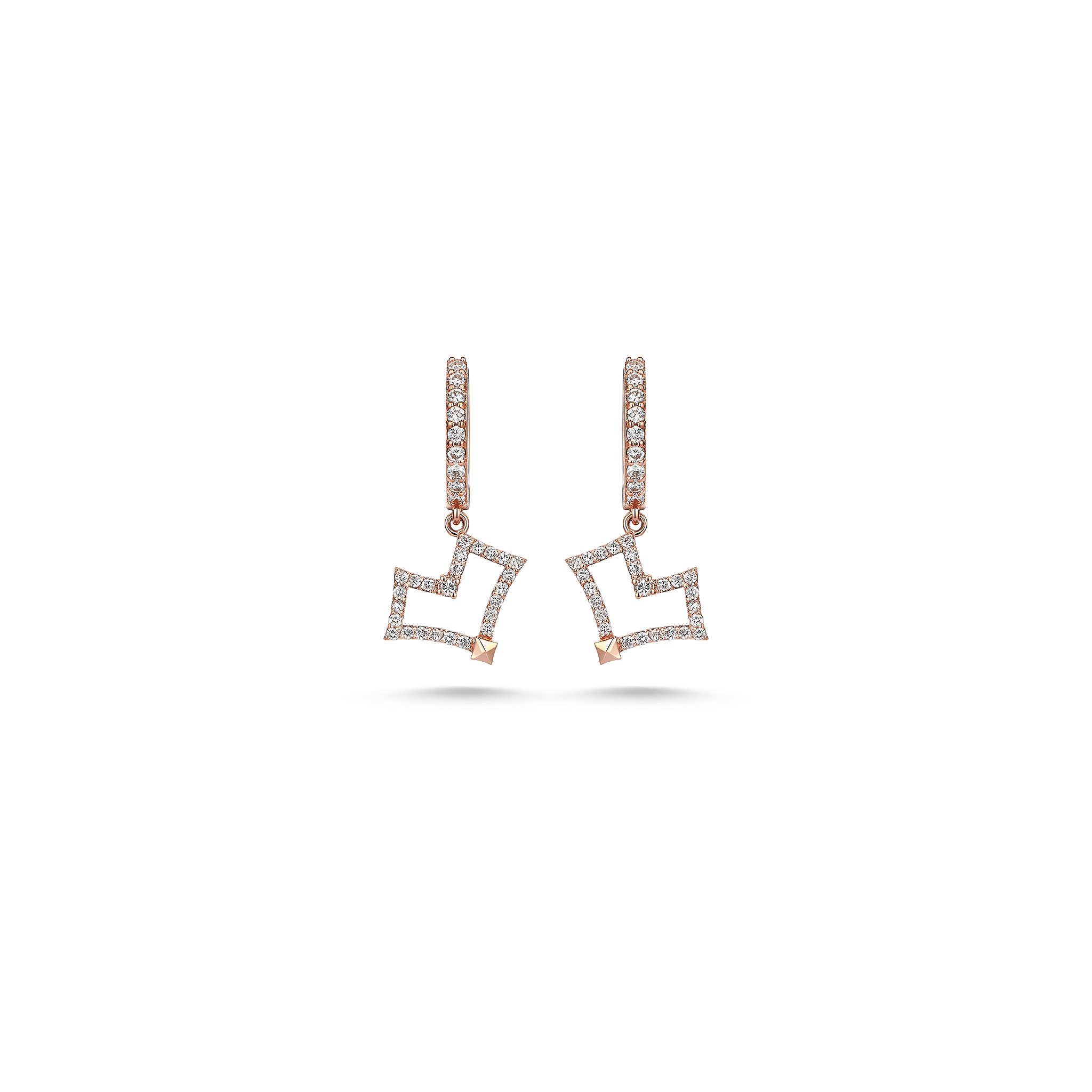 Heart Earring Rosegold - Velovis & Co.