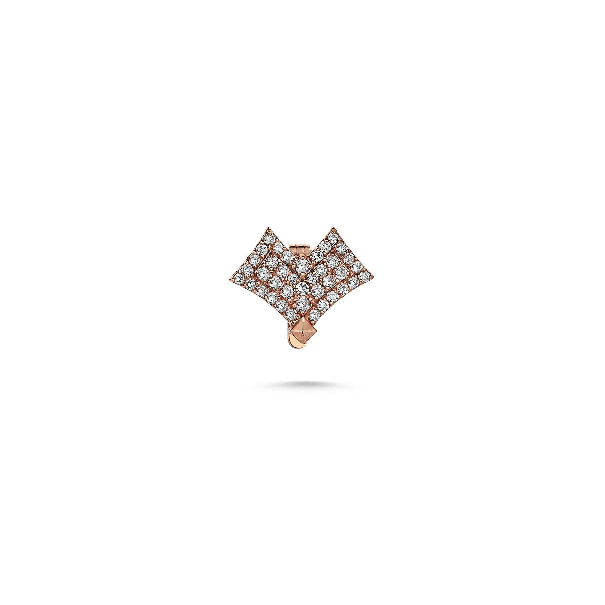 Heart Pave Charm Rosegold - Velovis & Co.