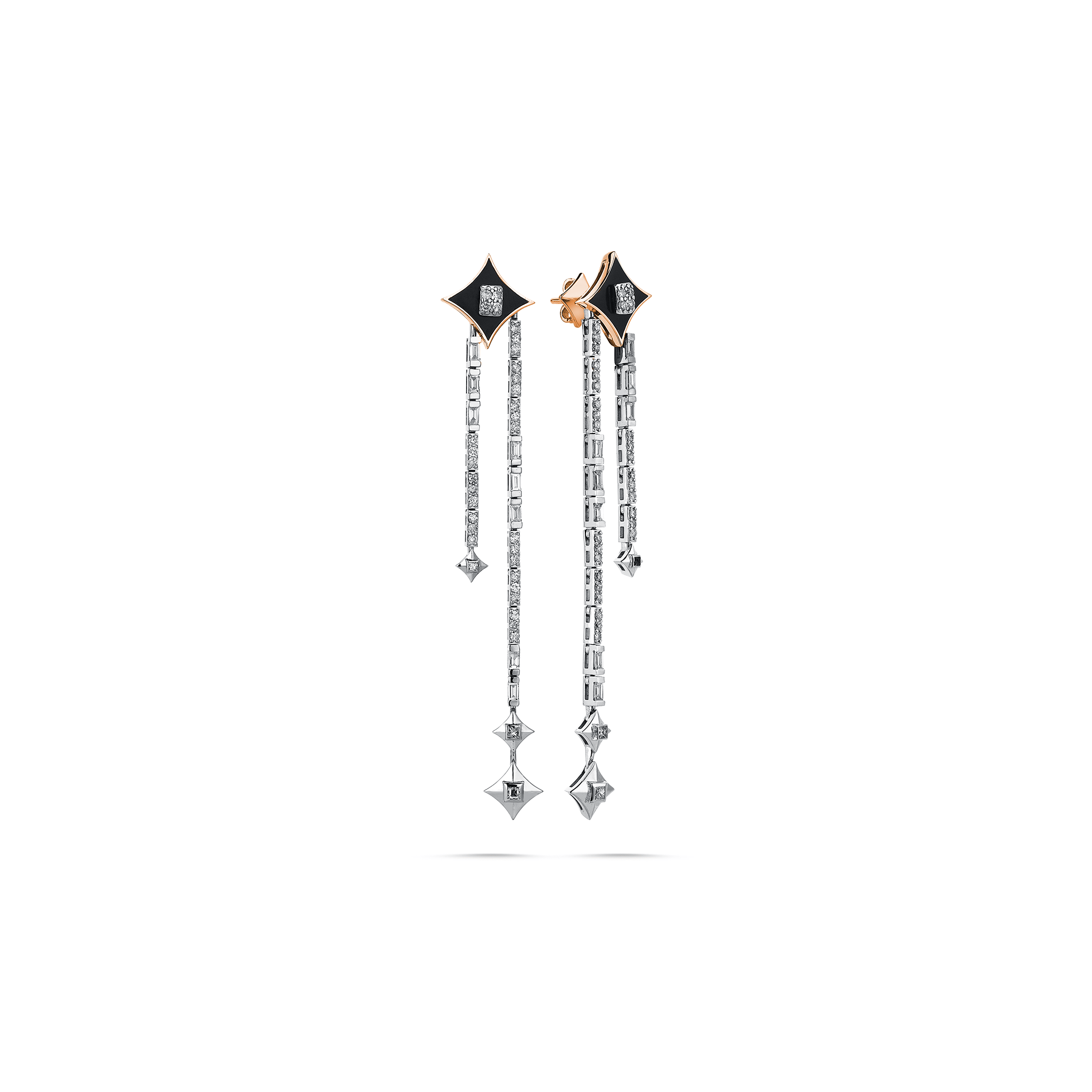 Iconic Diamond Earring Rosegold - Velovis & Co.