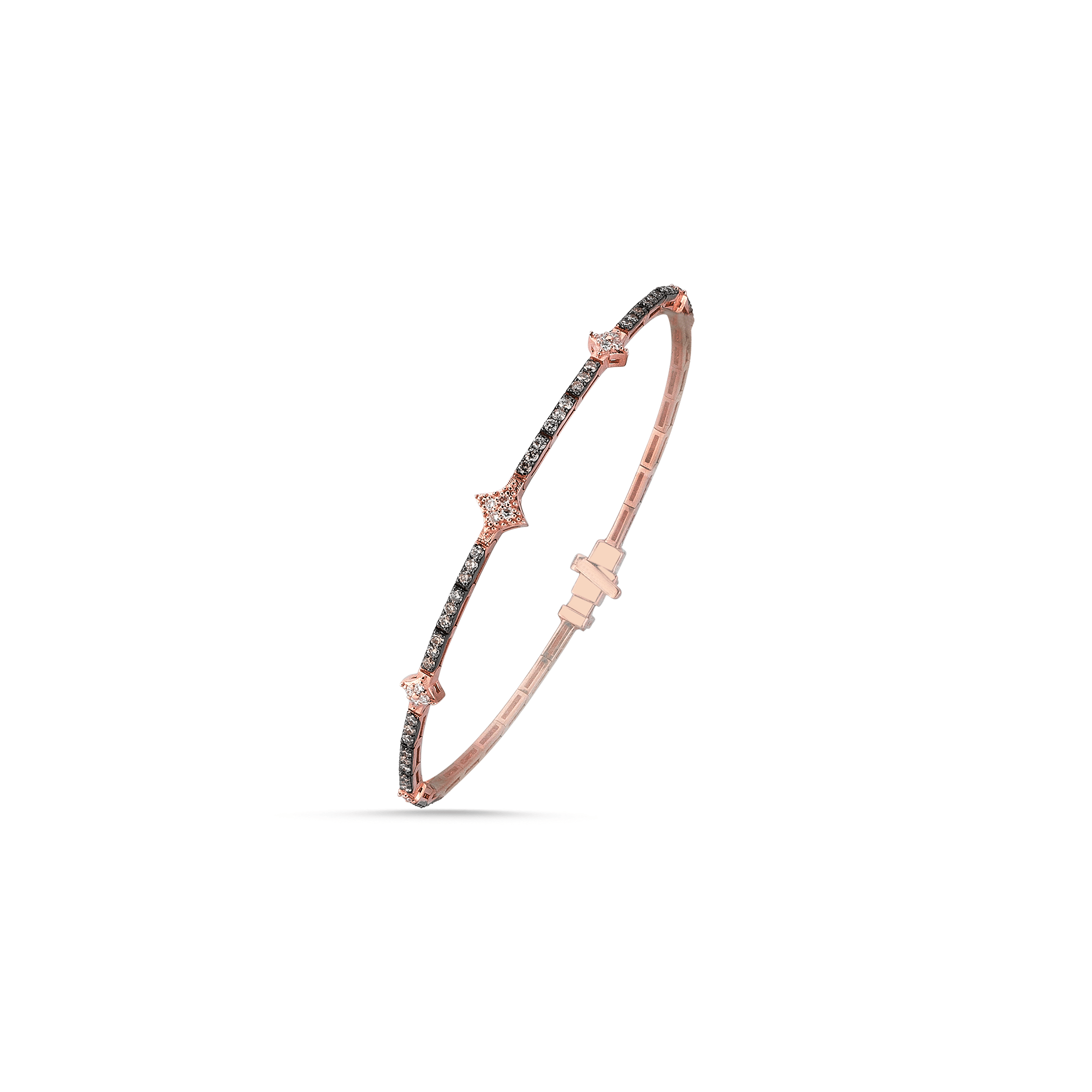 Mini Star Brown Bracelet Rosegold - Velovis & Co.