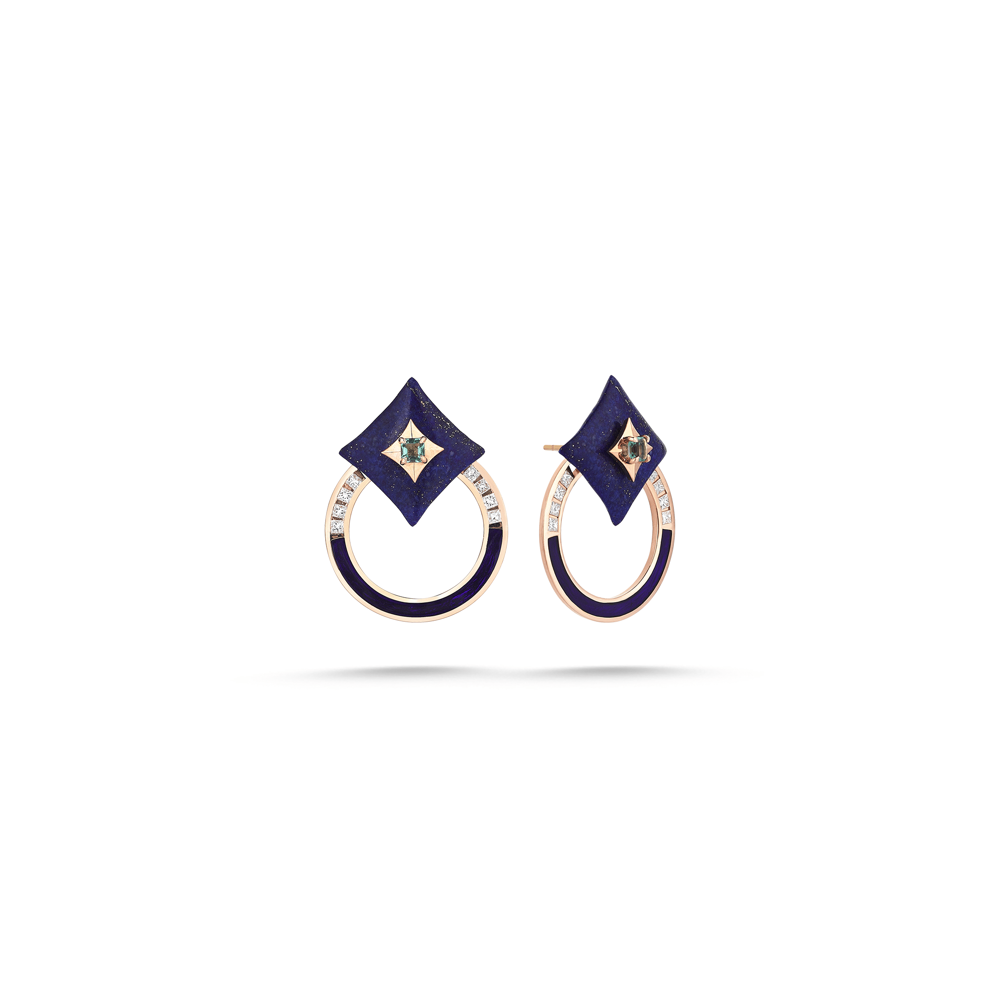 Plain Lapis Earring - Velovis & Co.