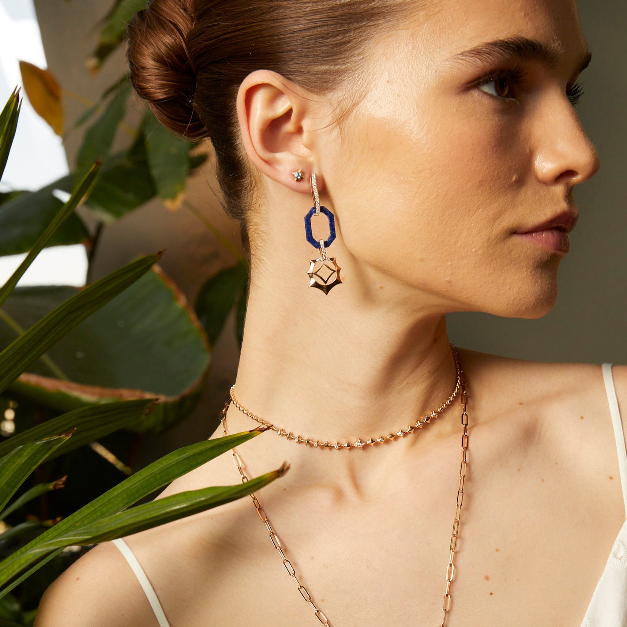 Solar Lapis Earring - Velovis & Co.