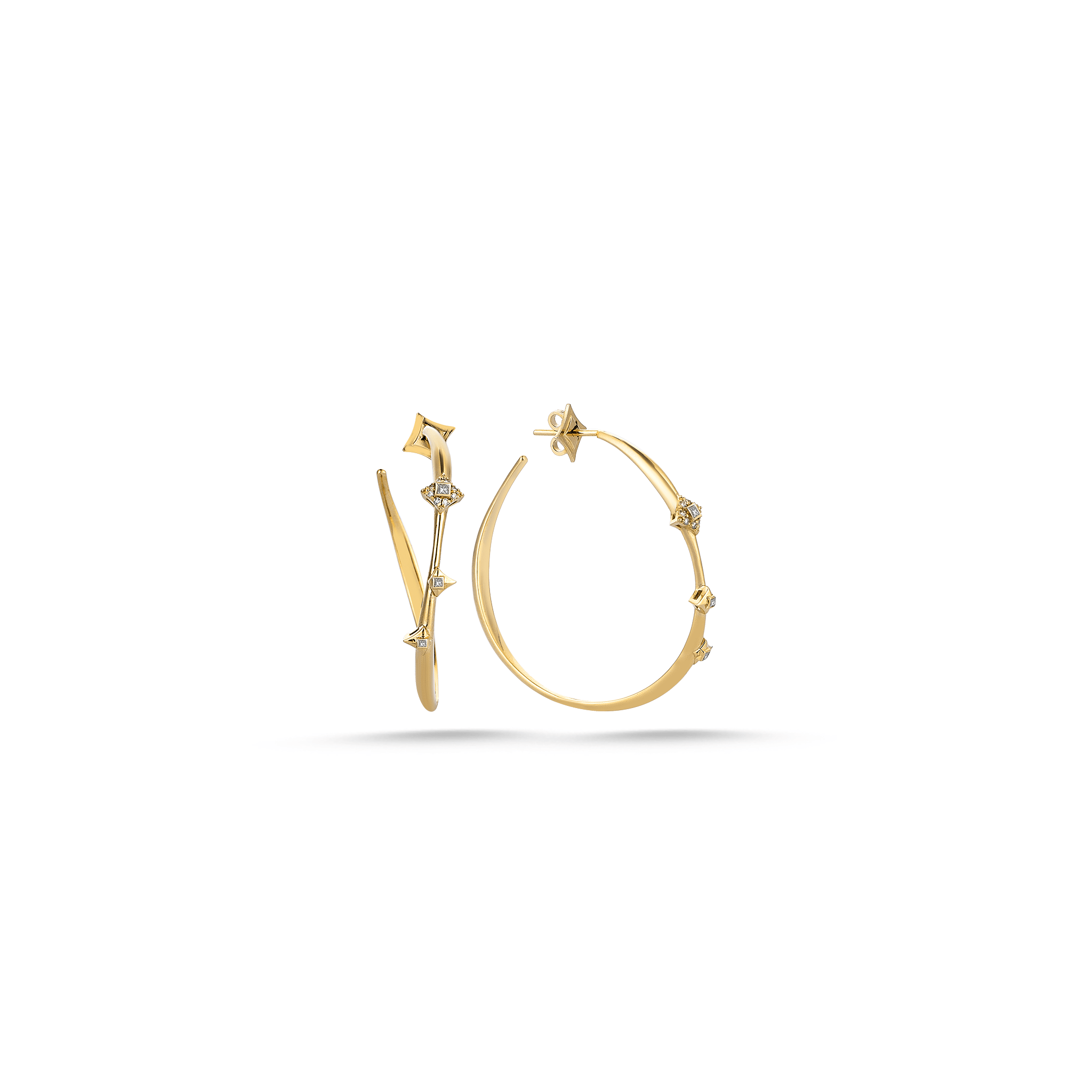 Twisted Large Hoop Earring Rosegold - Velovis & Co.