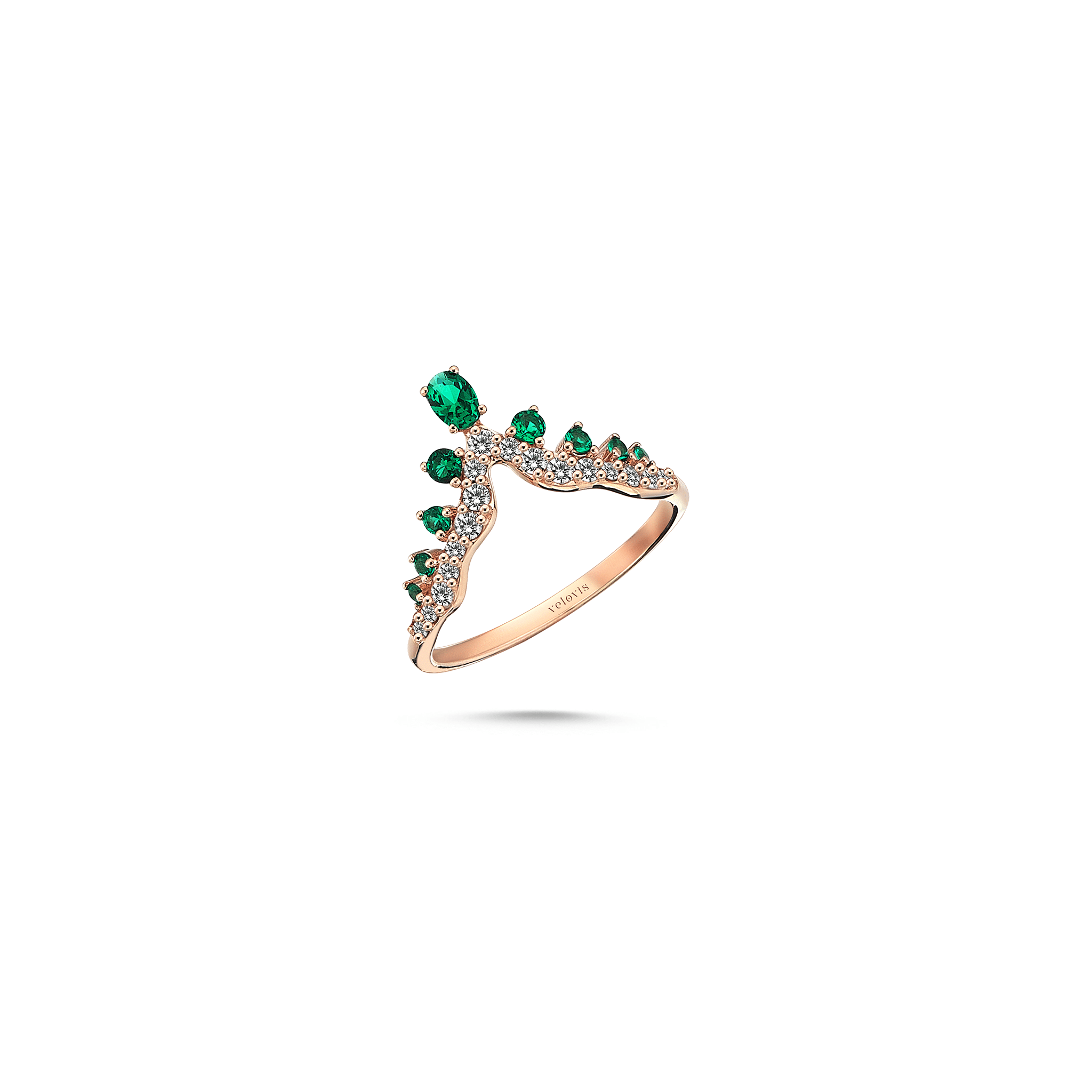 Vega Green Bloom Ring - Velovis & Co.