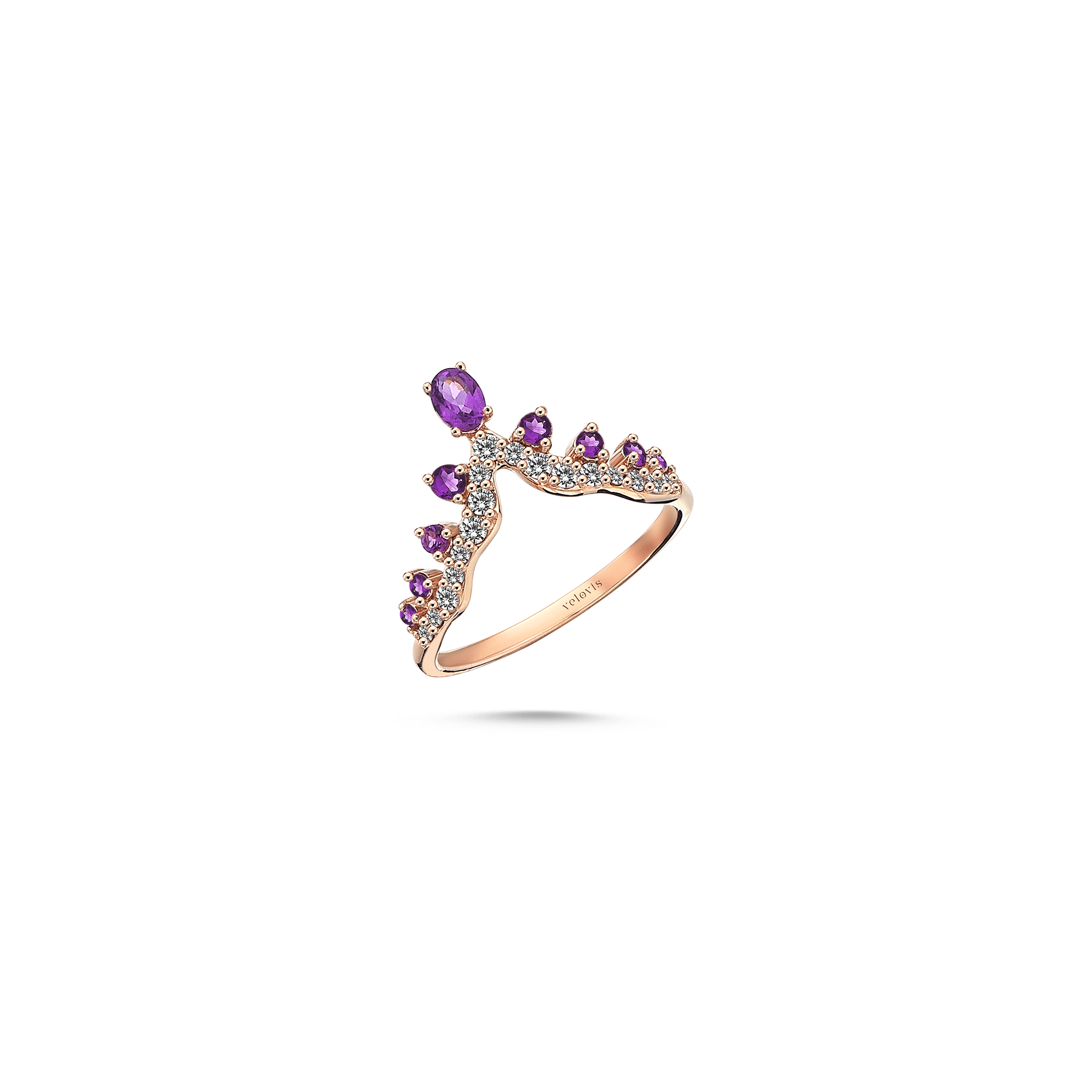 Vega Purple Bloom Ring - Velovis & Co.